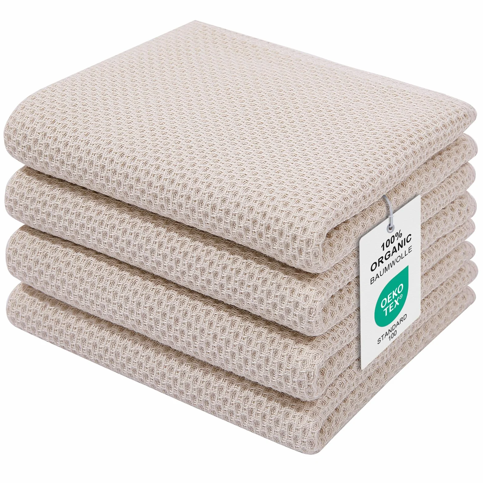Ścierki do Naczyń 100% Bawełna Zestaw 4 Sztuk 32 x 72 cm Ręczniki Kuchenne