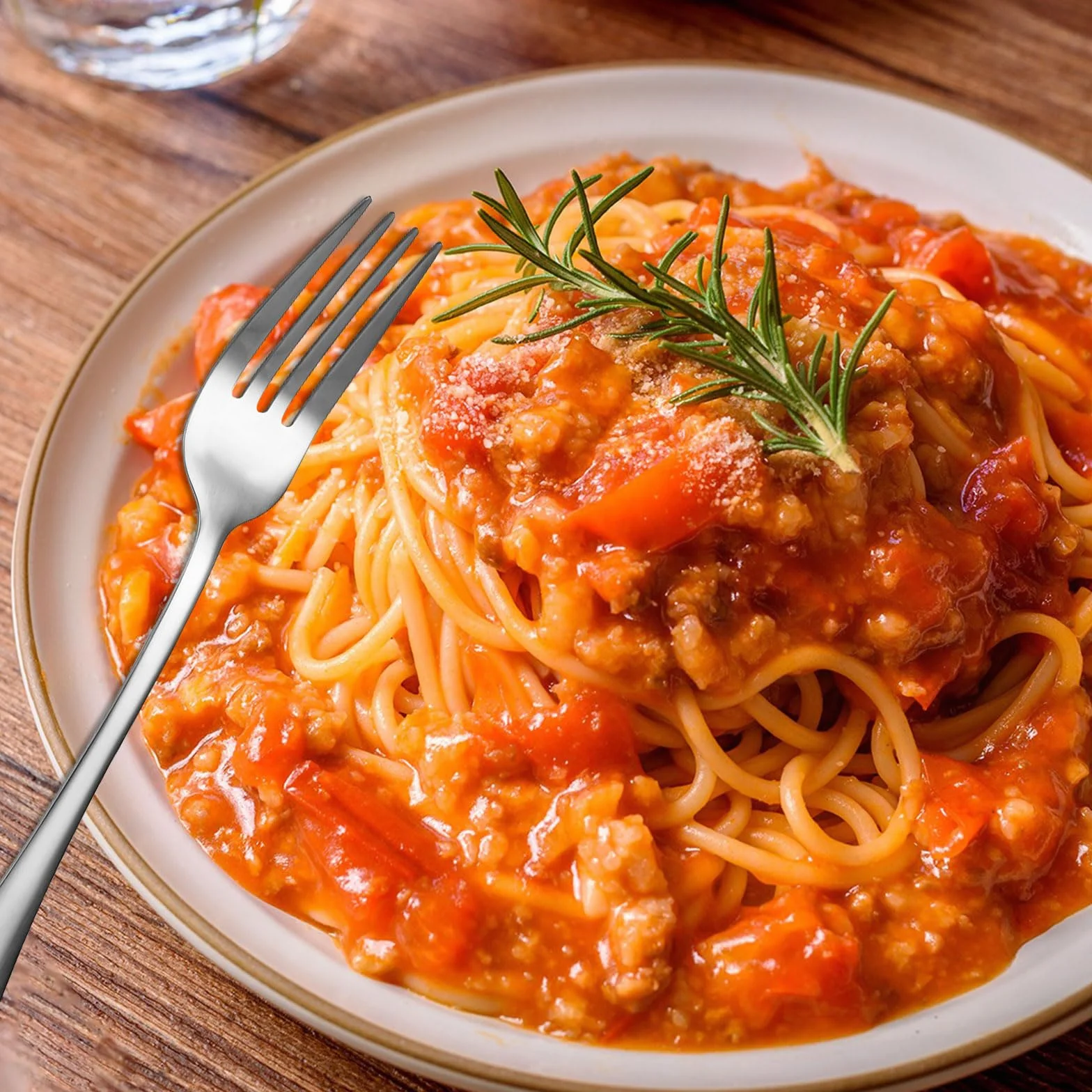 DAJAVE 48 widelców, widelców ze stali nierdzewnej, 20,7 cm, zestaw widelców stołowych, widelców deserowych, widelców deserowych, sztućców, polerowane na lustro, polerowane widelce do gospodarstwa