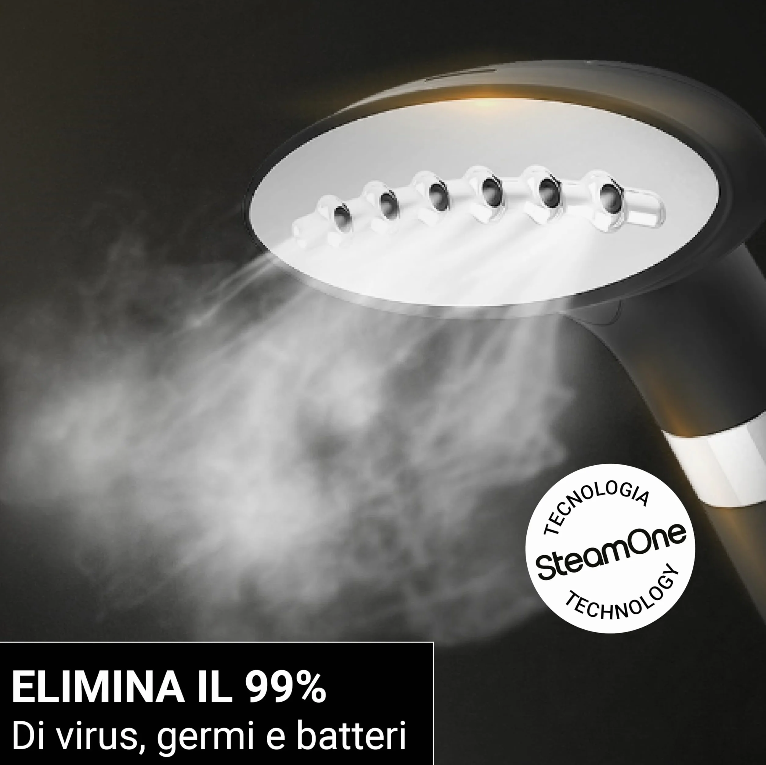 STEAMONE h18b prasownica parowa żelazko parowe pionowe czarne błyszczące 1,8 l 1800 W