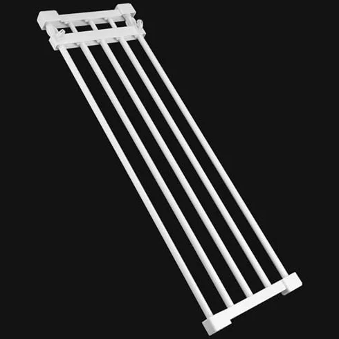 Ausla Teleskopowy Regał Garderobowy, Regulowany System Przechowywania DIY do Szafy, Kuchni, Sypialni, Łazienki, 70-120cm