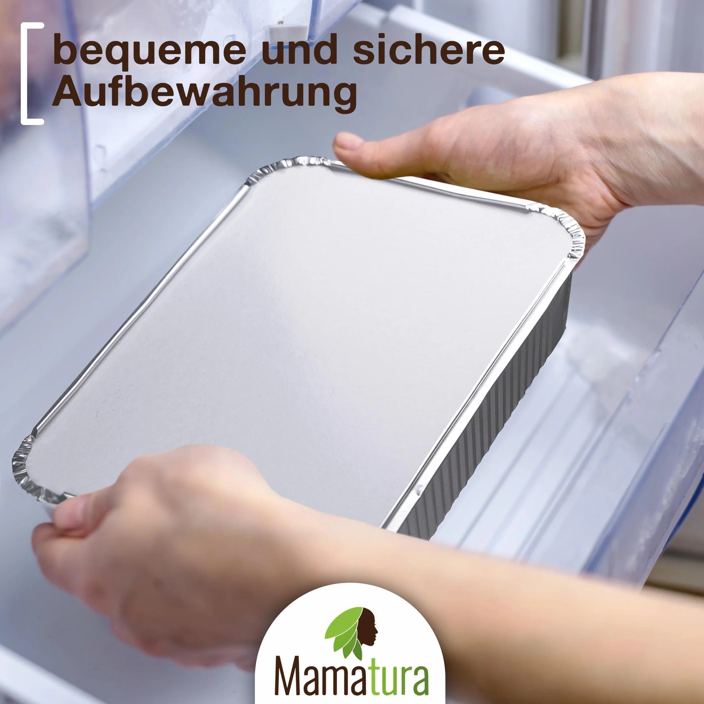 Zestaw 25 aluminiowych miseczek XL z pokrywkami, 25 misek aluminiowych, 32 x 22 cm, 2100 ml, duży format prostokątny, odporny na wysoką temperaturę, 25 szt