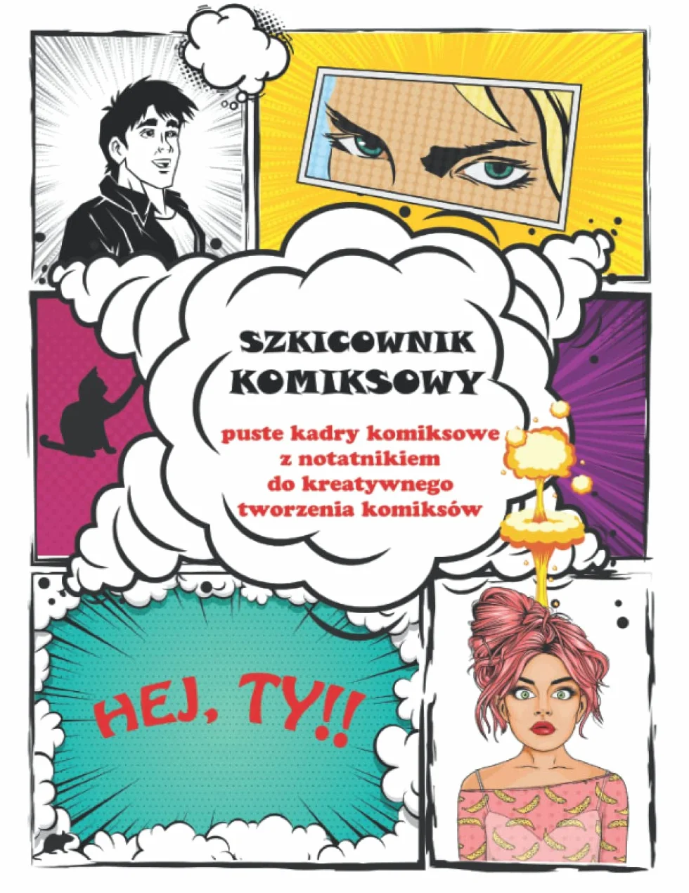SZKICOWNIK KOMIKSOWY - puste kadry komiksowe z notatnikiem do kreatywnego tworzenia: pierwsze kroki dla młodych pasjonatów i tworców historii ... - Scenariusz - Grafika komiksowa - Sztuka -