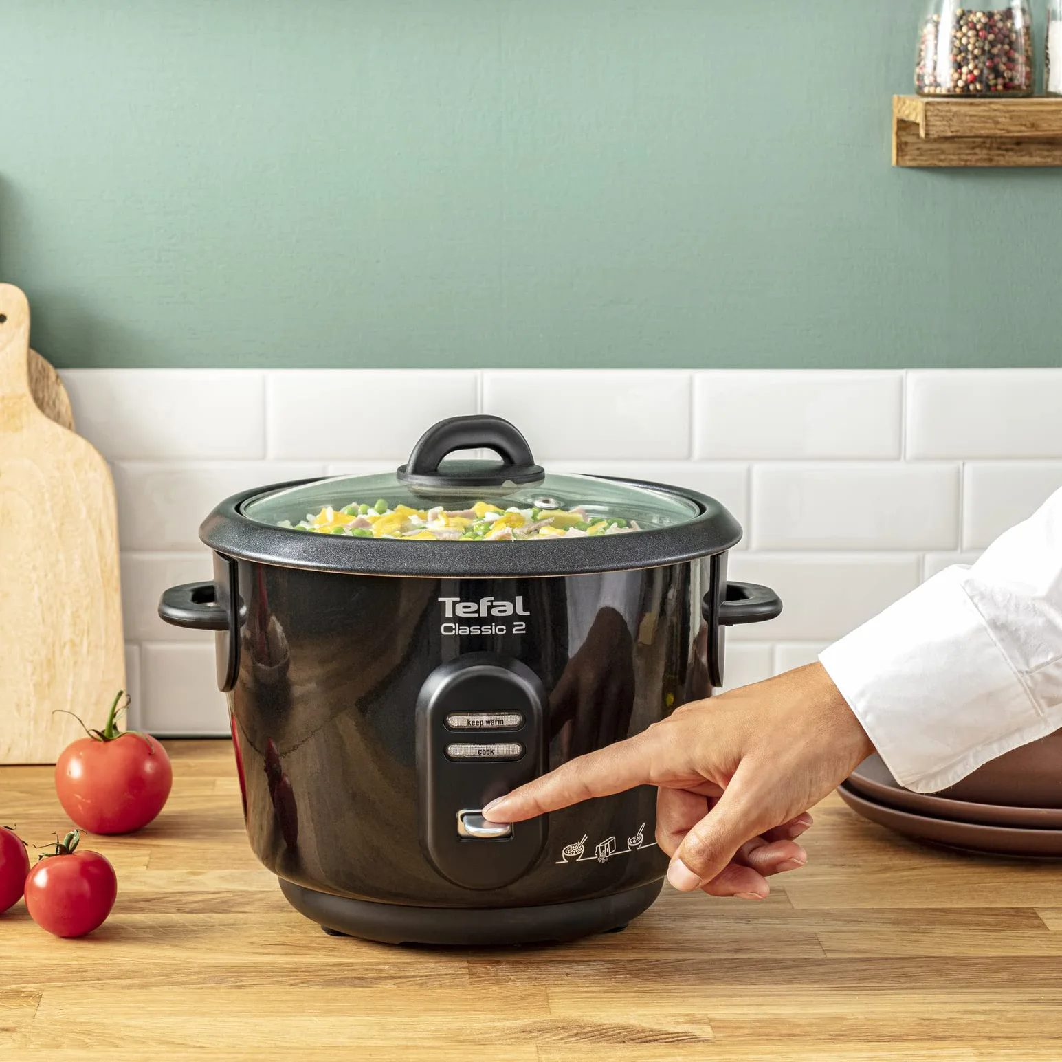 Tefal RK102811 Classic Ryżowar pojemność 3 l, zestaw akcesoriów, czarny
