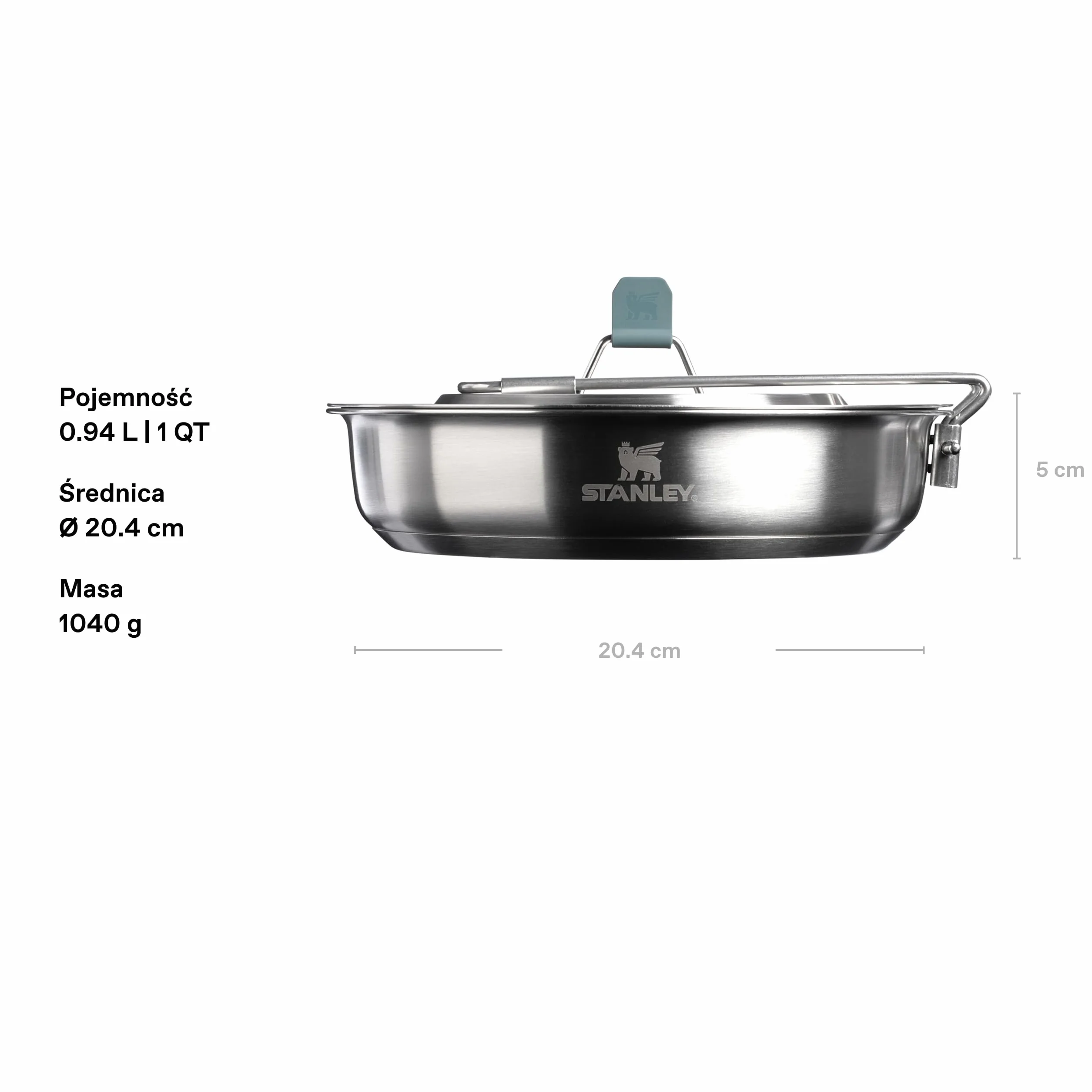 Stanley 1913 Adventure All-In-One Zestaw Patelni 0.94L - 12-Częściowy Zestaw Kempingowy - Stalowe Naczynia Kempingowe - Lekki Zestaw Patelni Na Trekking I Biwak - Shale/Charcoal