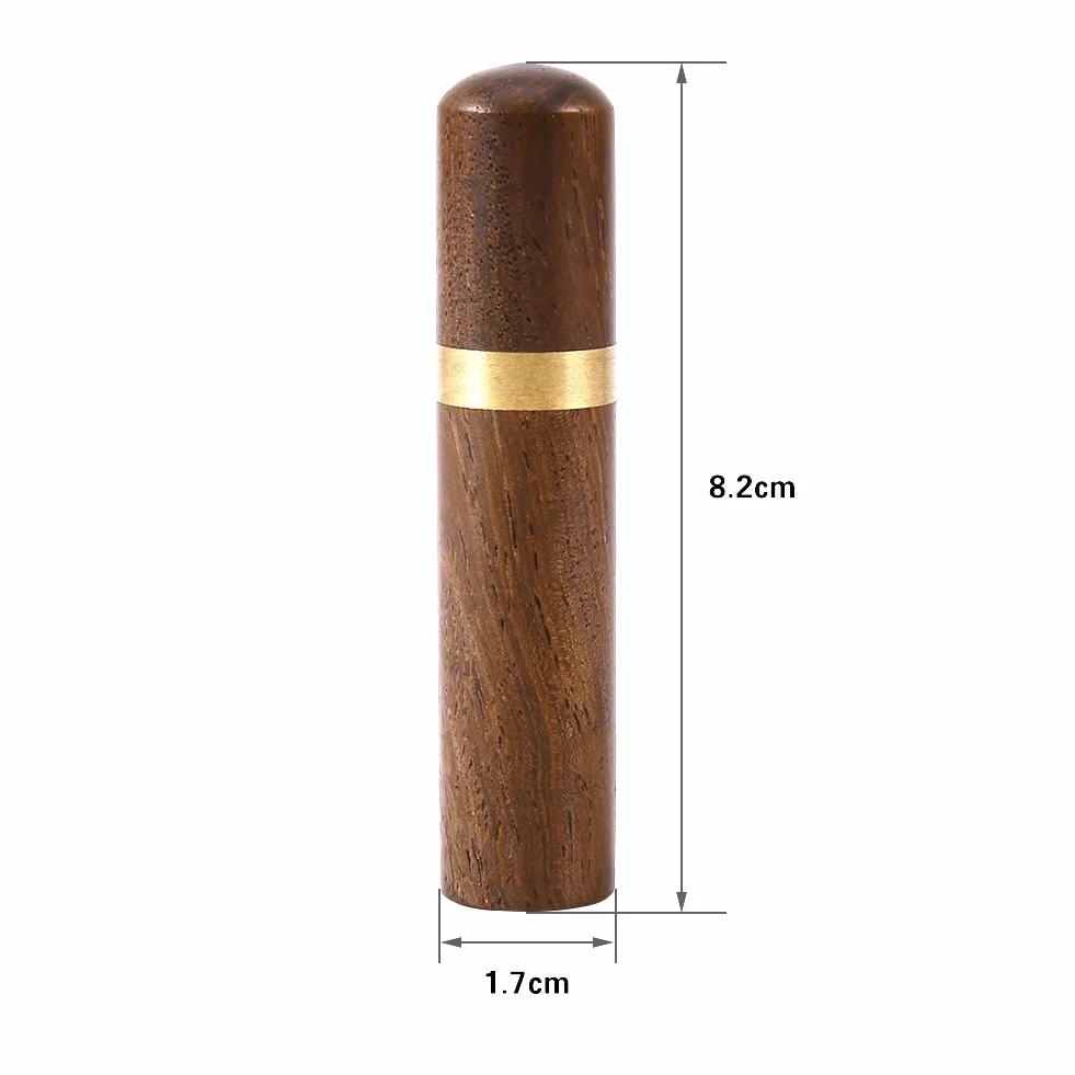 Drewniane pudełko na wykałaczkę ręczne Uchwyt na etui na wykałaczkę Przenośny pokrowiec na kapsułki (Materiał : Blackwood)