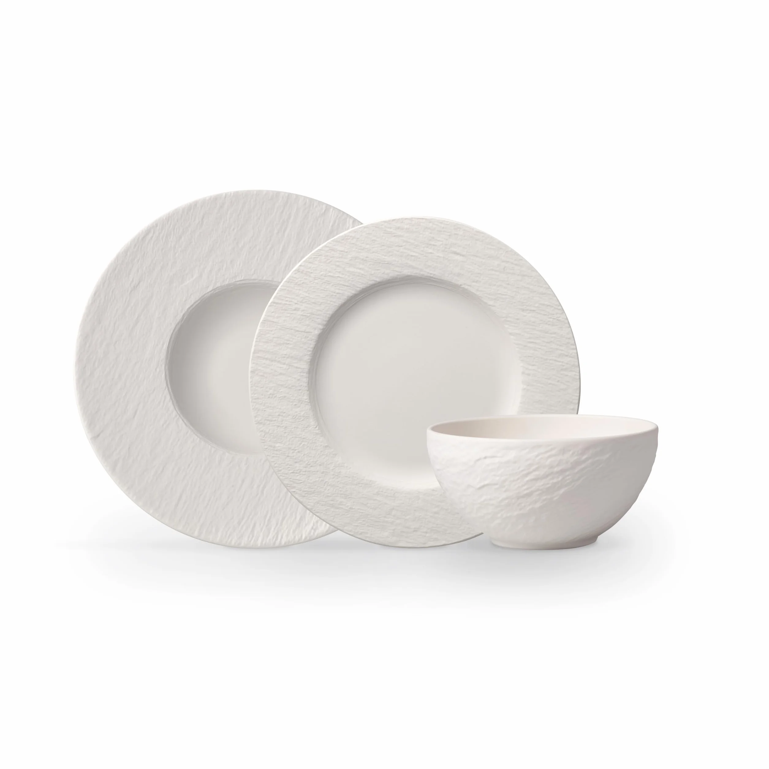 Villeroy & Boch – Manufacture Rock blanc, zestaw starter, 6 elementów, Porcelana Premium, biały