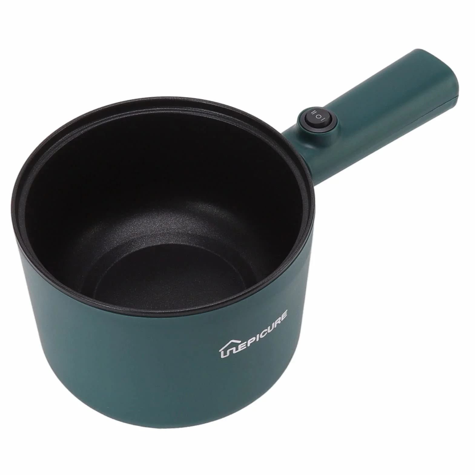 Elektryczny Garnek do Gotowania 1.8L Nonstick Food Grade 2 Tryb Temperatury 6 Funkcji DłUgi Uchwyt Kuchenka Elektryczna do Gotowania w Domu