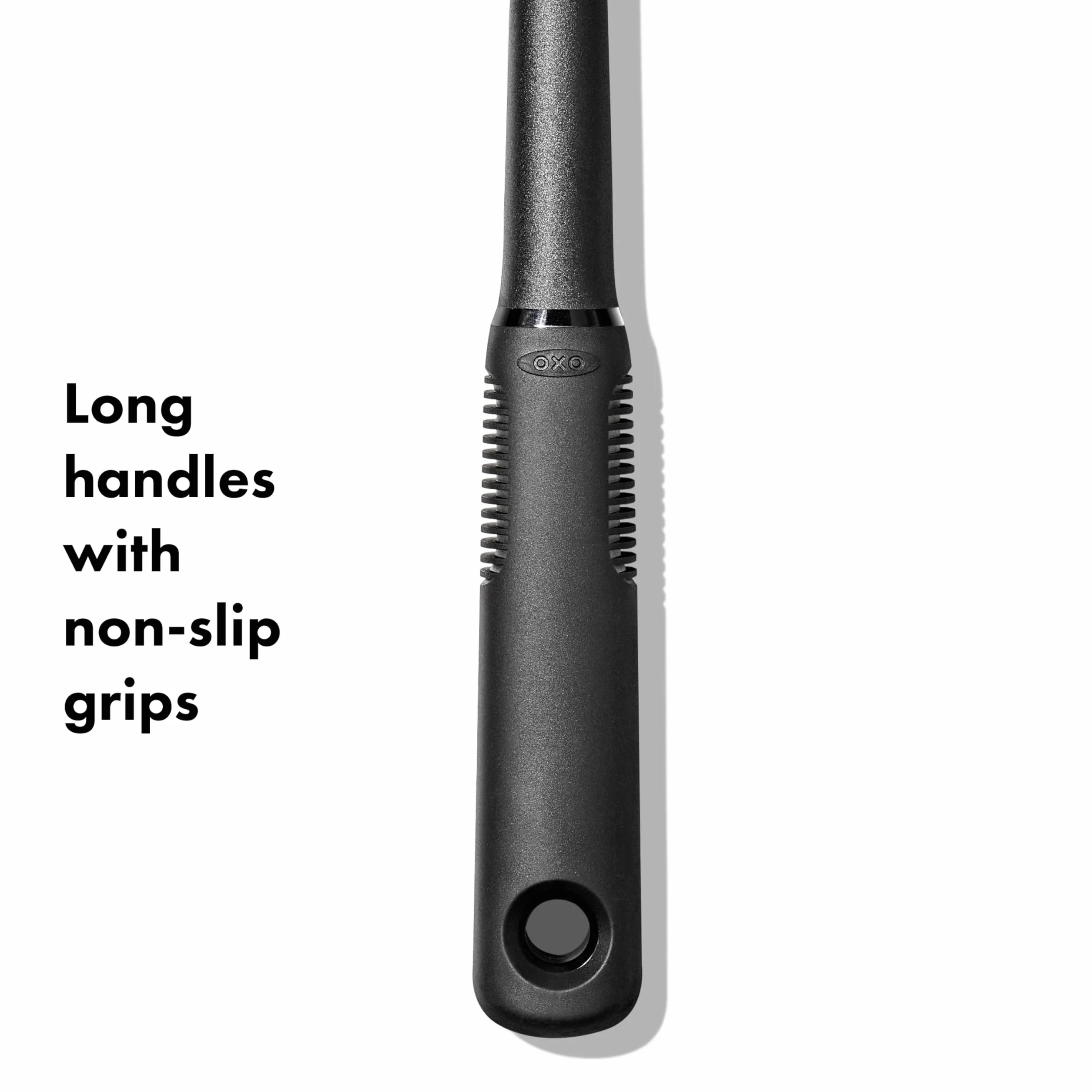 OXO Good Grips Nylonowa łopatka kwadratowa, czarna, 3,1 x 8,8 x 38,2 cm