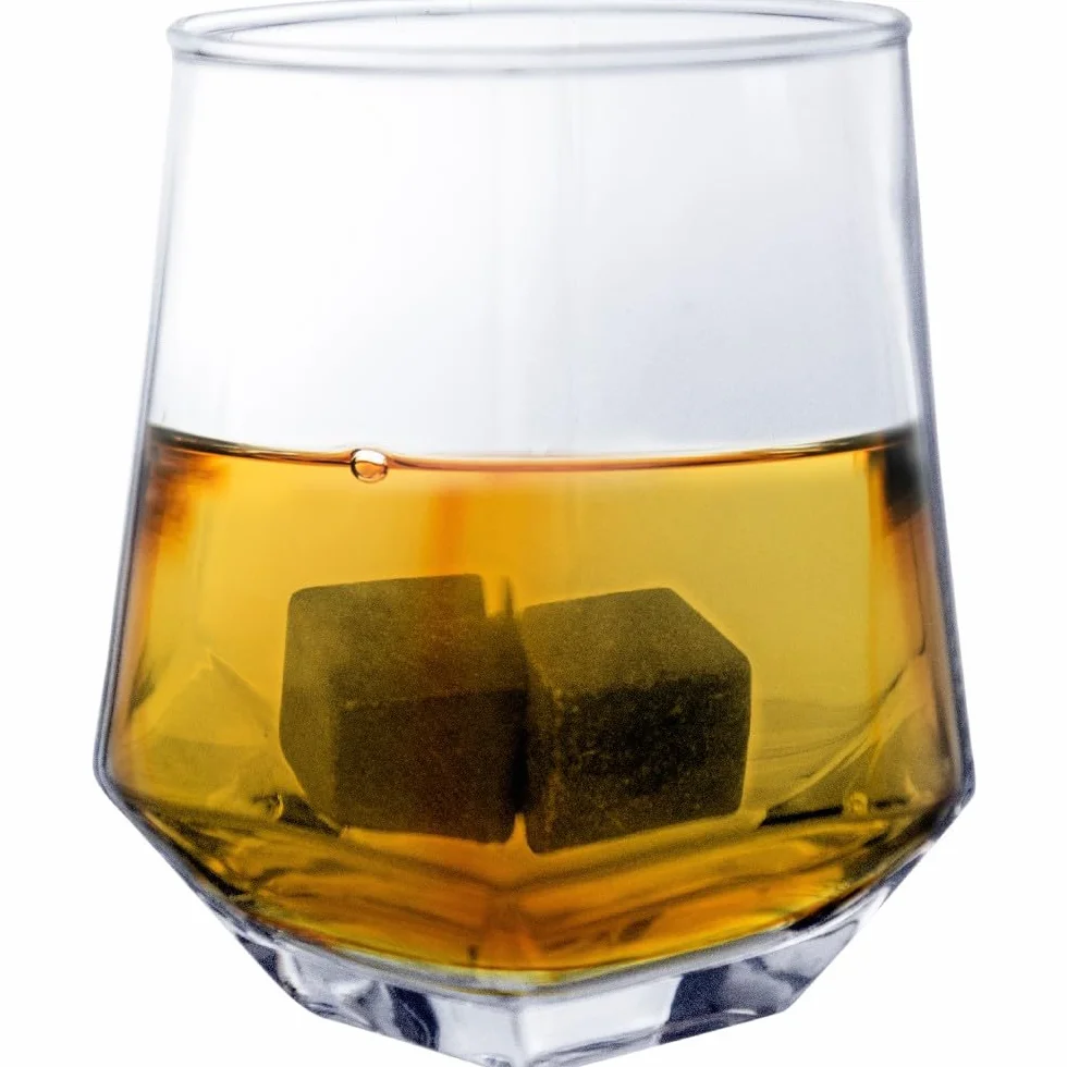 Vin Bouquet FIA 1366 zestaw do whisky drewniane pudełko z kamieniami chłodzącymi i szklankami akcesoria do whisky prezent