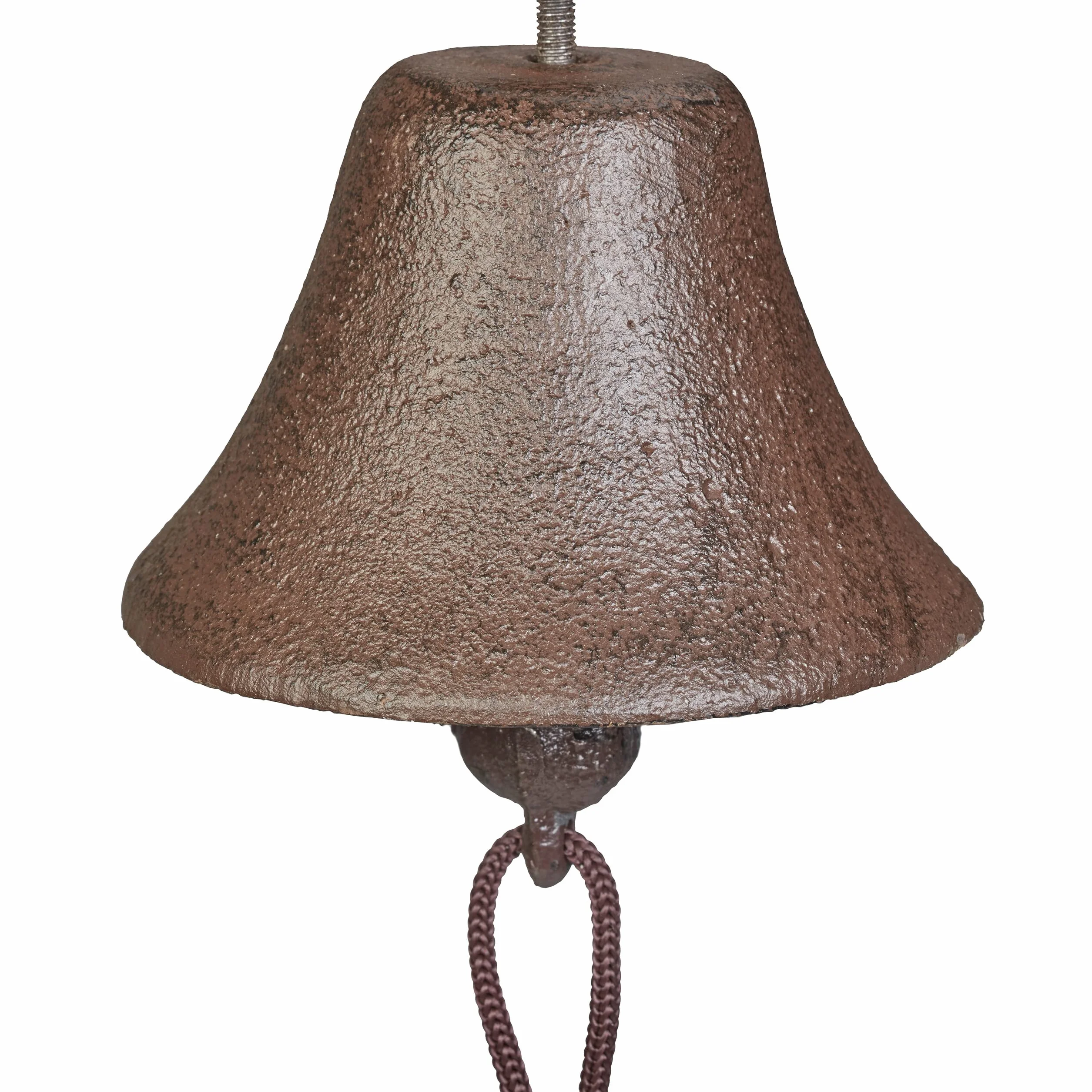 Relaxdays Dzwonek do drzwi żeliwny antyczny design vintage ze sznurkiem brązowy 1 sztuka