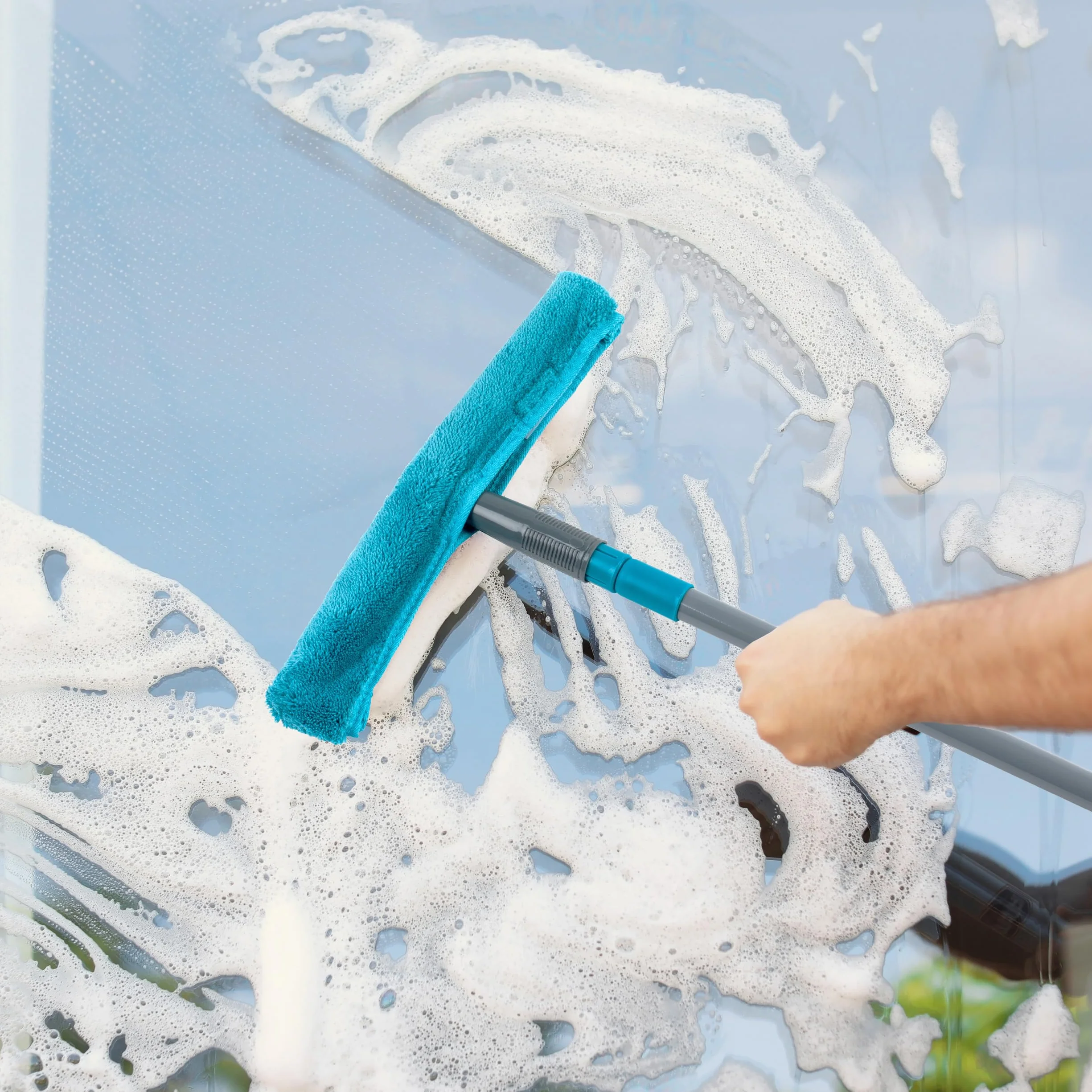 Beldray® 5-częściowy zestaw do czyszczenia dużych szyb LA028693TQ z wymienną głowicą i wkładkami z mikrofibry