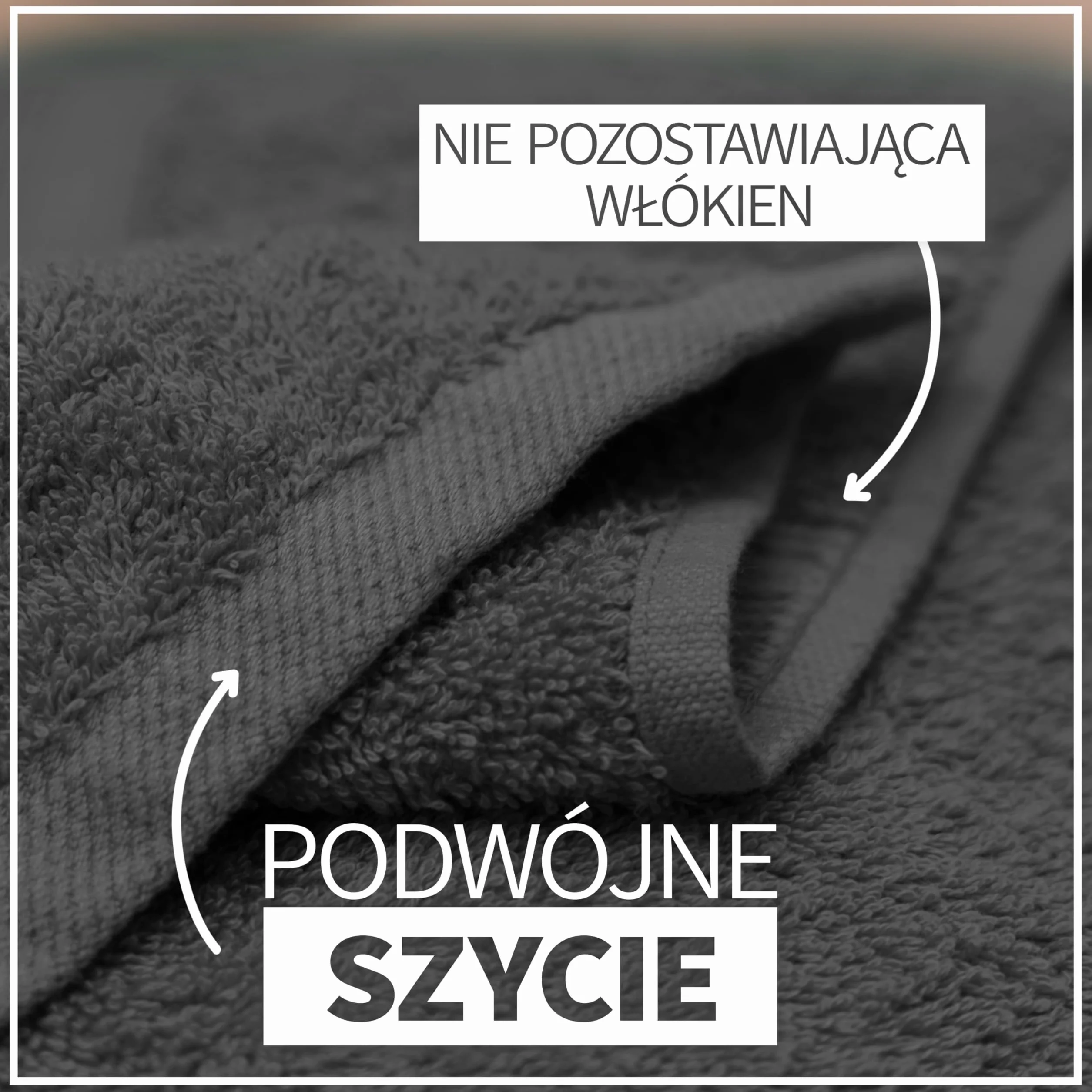 NatureMark 2-pak ręczników prysznicowych jakość premium 70 x 140 cm ręcznik kąpielowy ręcznik kąpielowy dwupak kolor: antracyt szary