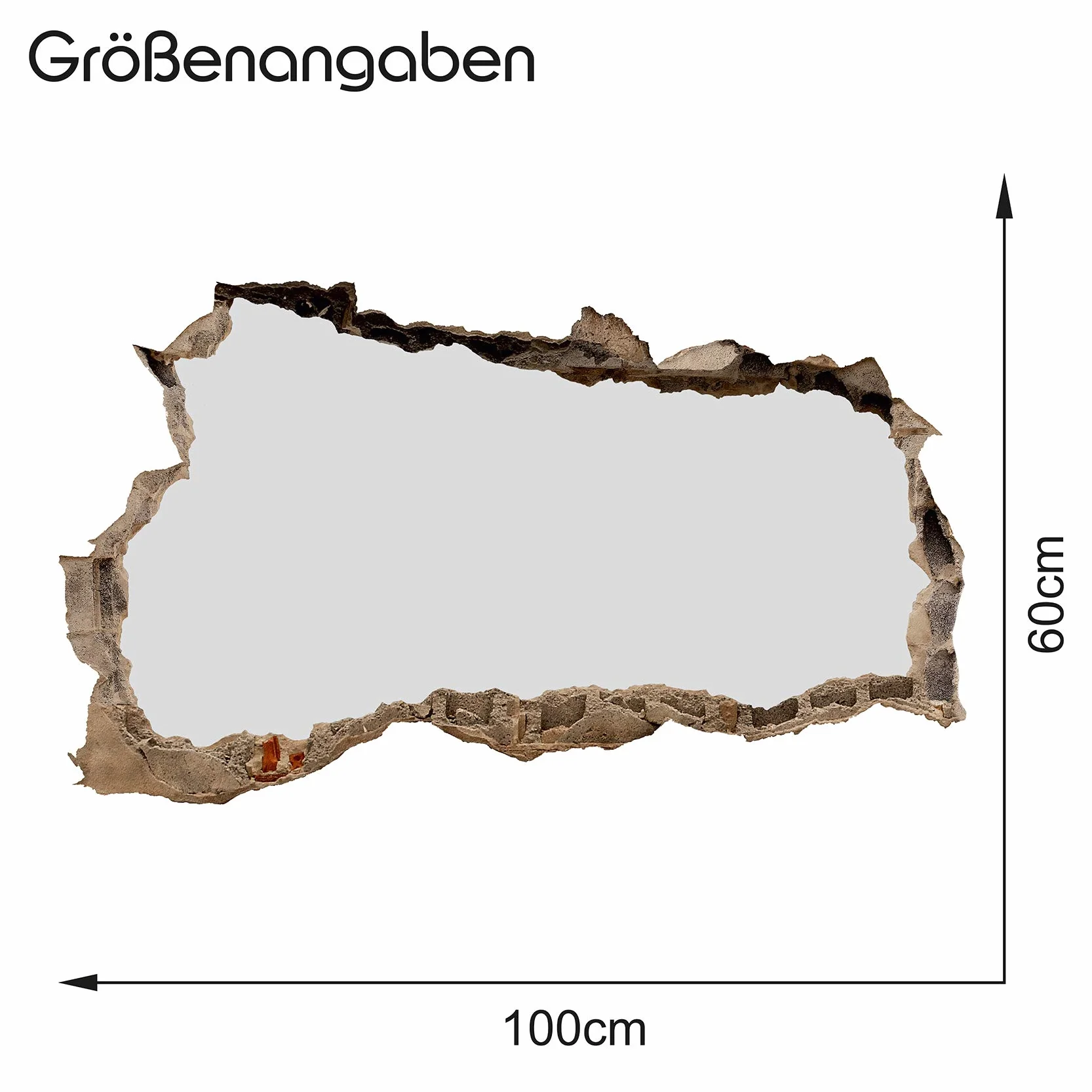WL47 austriacka naklejka ścienna 3D przełom miasta krajobraz przygoda samoprzylepna wys. 60 x szer. 100 cm