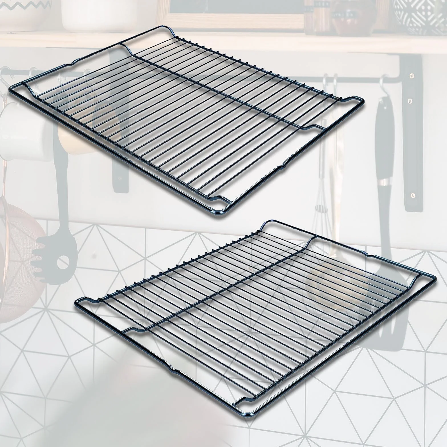 LUTH Premium Profi Parts Ruszt do piekarnika, ruszt do grillowania, 465 x 375 mm, kompatybilny z Bosch Siemens 00574876 574876 HEZ334000 CZ1432X1, ruszt kratowy, ruszt do piekarnika