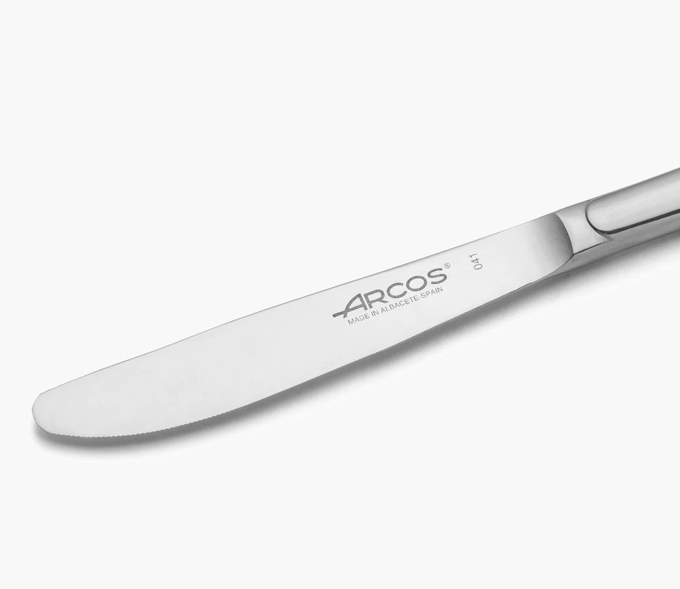 Arcos seria 560600 Berlin-deser nóż stołowy - monoblok jednoczęściowego ze stali nierdzewnej 90 mm (3,54 cala) srebrny kolor, 18/8