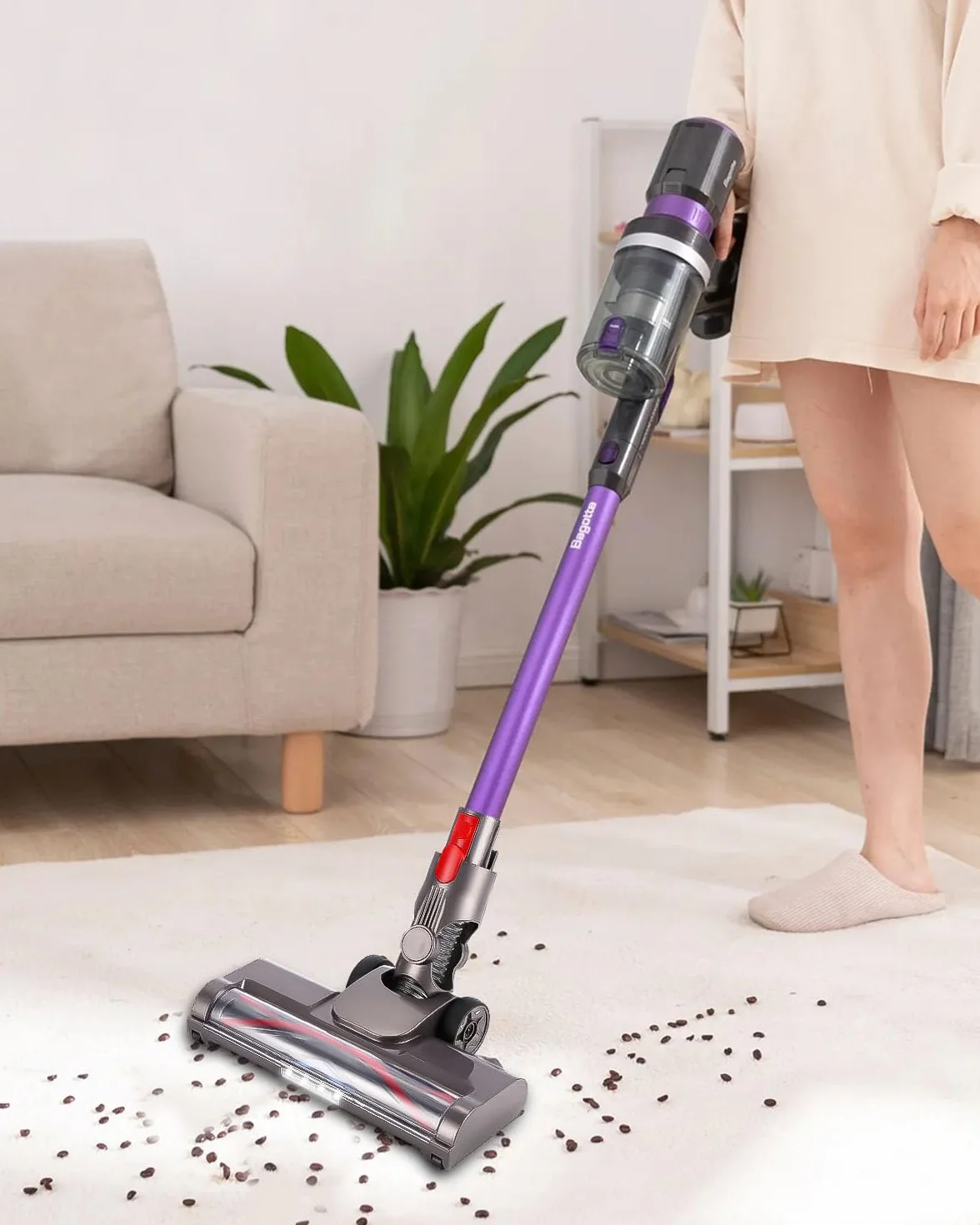 Szczotka SOBEAU Kompatybilna z Dyson V7 V8 V10 V11 V15 4-LED Dysza Podłogowa
