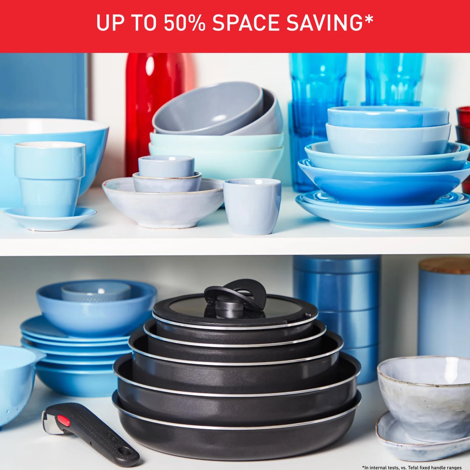Tefal Ingenio Easy On Zestaw Patelni 3-Częściowy, Czarny, Ø 24 cm/Ø 28 cm