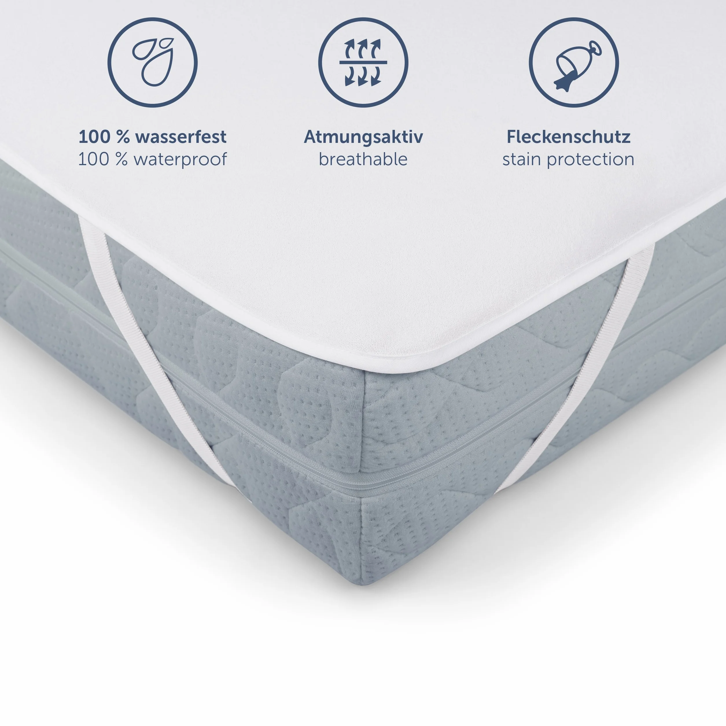 Blumtal® Ochraniacz na materac 90x190 cm - certyfikowana wkładka na nietrzymanie moczu Oeko-Tex, można prać - wodoodporna nakładka na materac - wodoodporna ochrona materaca