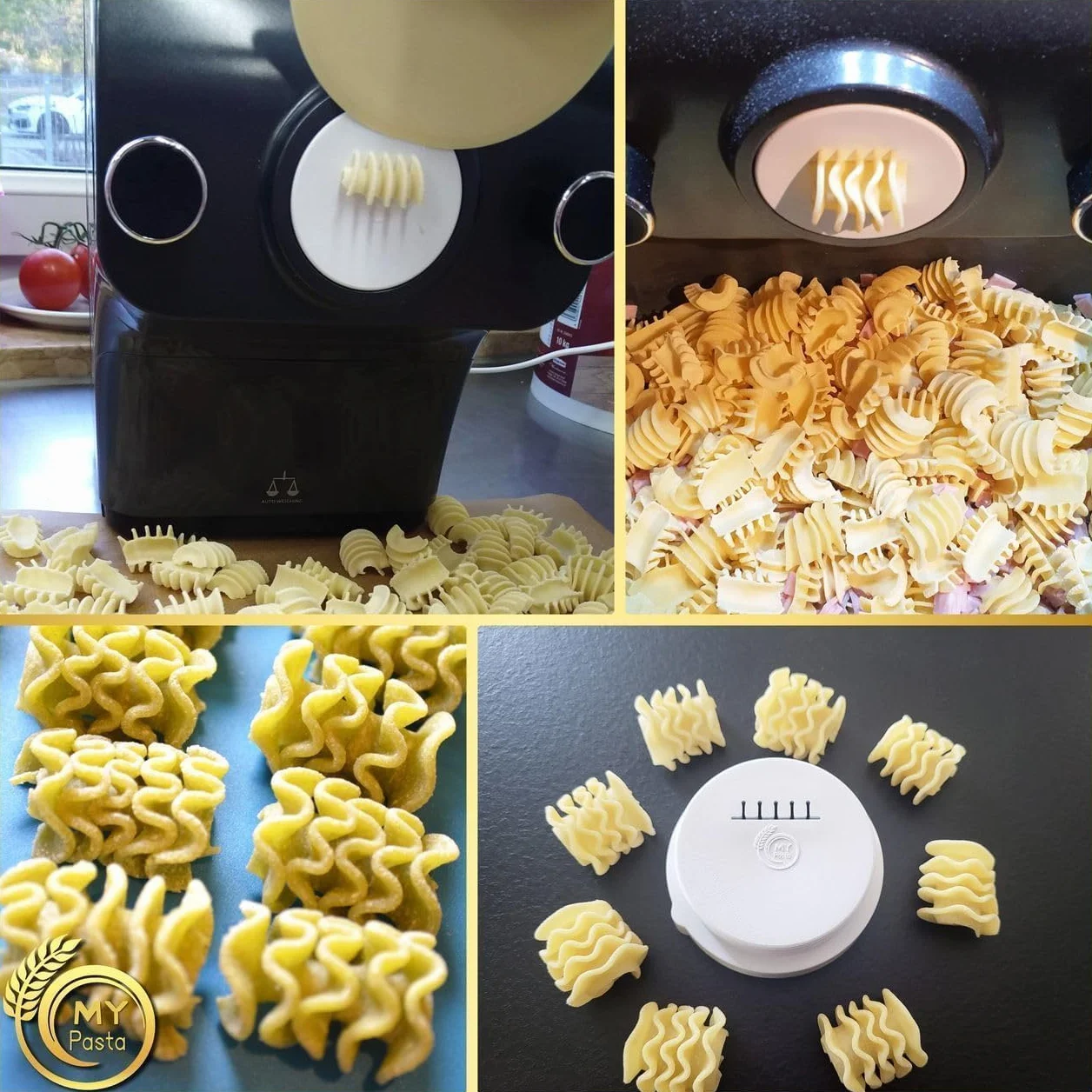 MY PASTA Radiatore XL – pieczenie ciastek – matryce do makaronu | Advance Maszyna do makaronu do domowej roboty, kompatybilna z maszyną do makaronu Philips z serii 7000 |