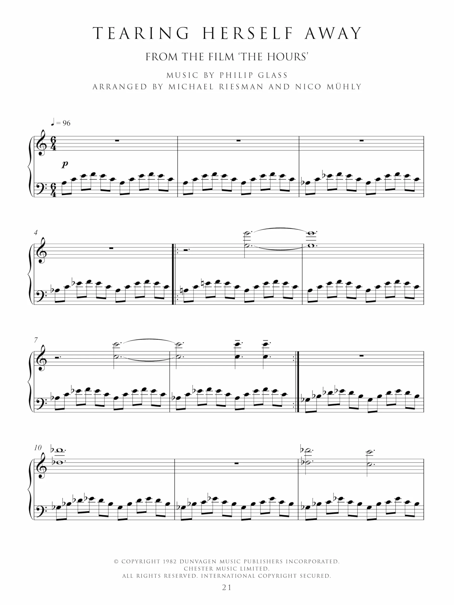 Philip glass: the piano collection piano