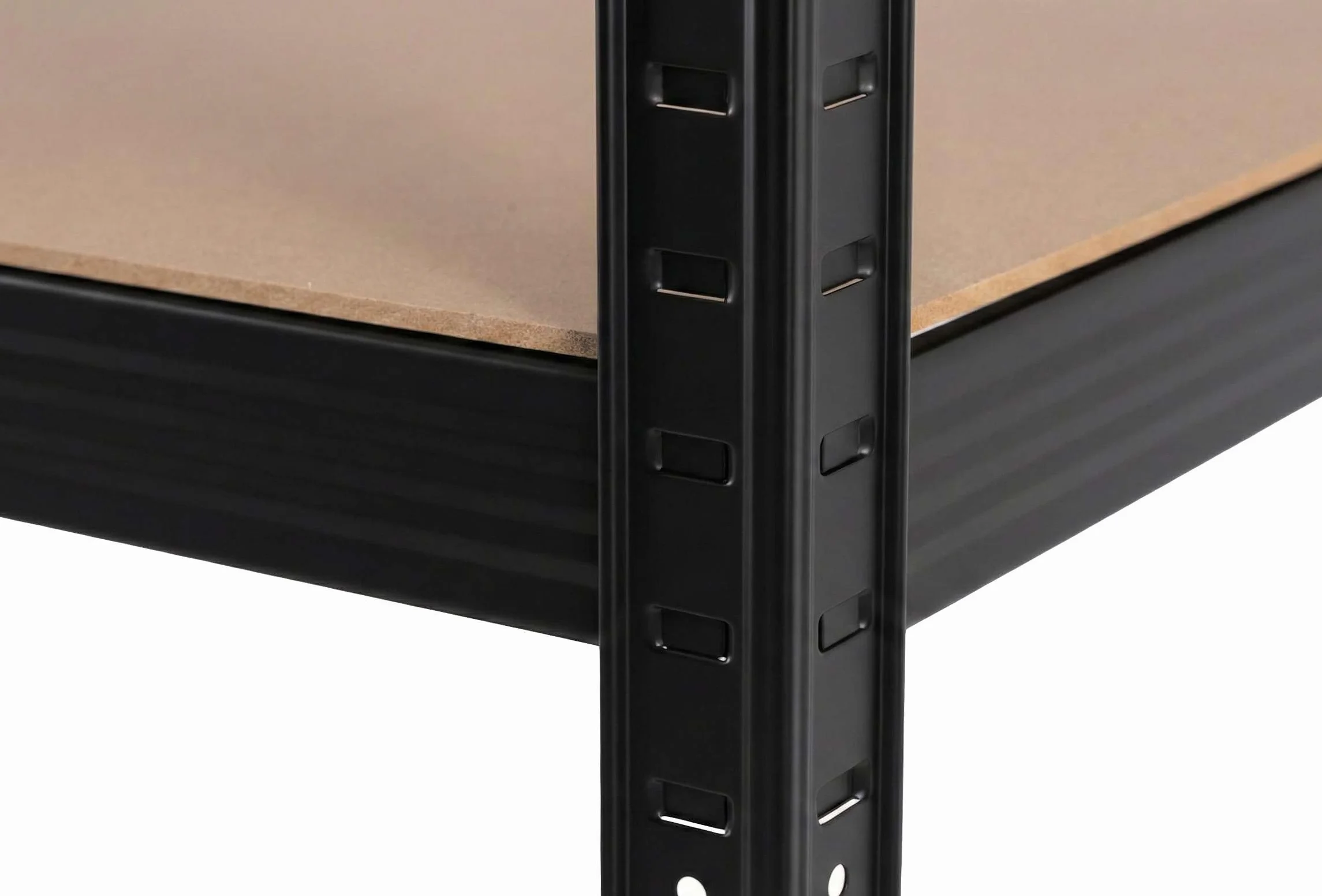 PROLINE Regał Metalowy Magazynowy 180x90x40 cm 5 Półek 875 kg Czarny Warsztatowy Garażowy Wciskany Bezśrubowy