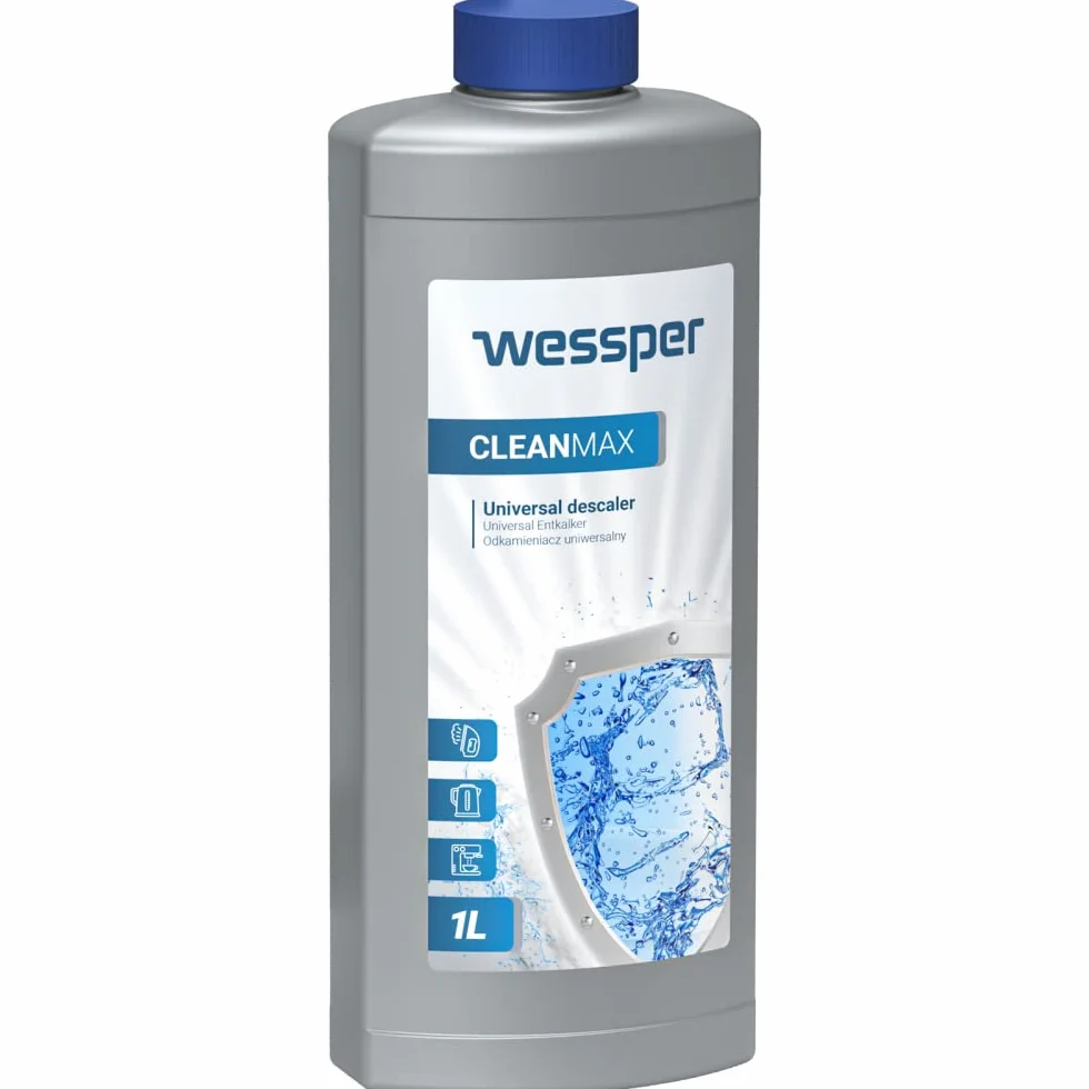 Wessper 2 Sztuki Odkamieniacz do Ekspresu do Kawy 1000 ml | Kompatybilny z Delonghi, Senseo, Saeco, Nespresso, Jura, Siemens, Miele