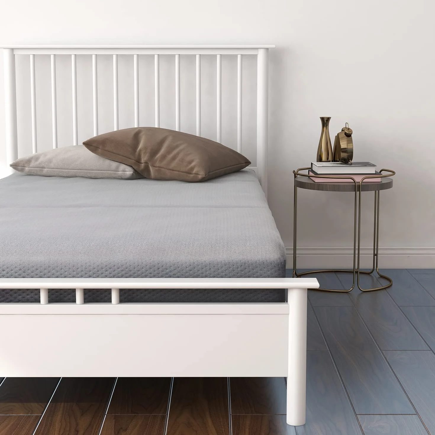 Amazon Basics Materac składany z pianką z pamięcią kształtu, 75 x 195 x 10 cm