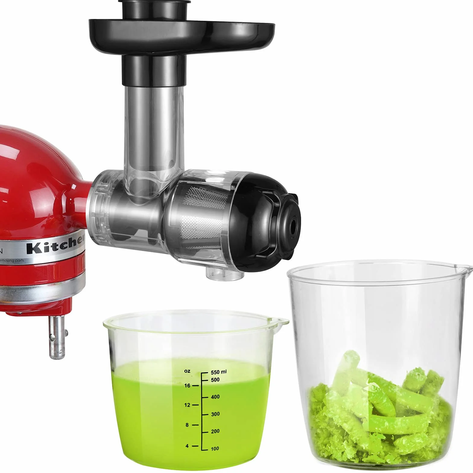 Gdrtwwh Nasadka do sokowirówki do miksera stojącego KitchenAid, Slow Juicer, wyciskarka do cytrusów, akcesoria do sokowirówki do żucia warzyw i owoców
