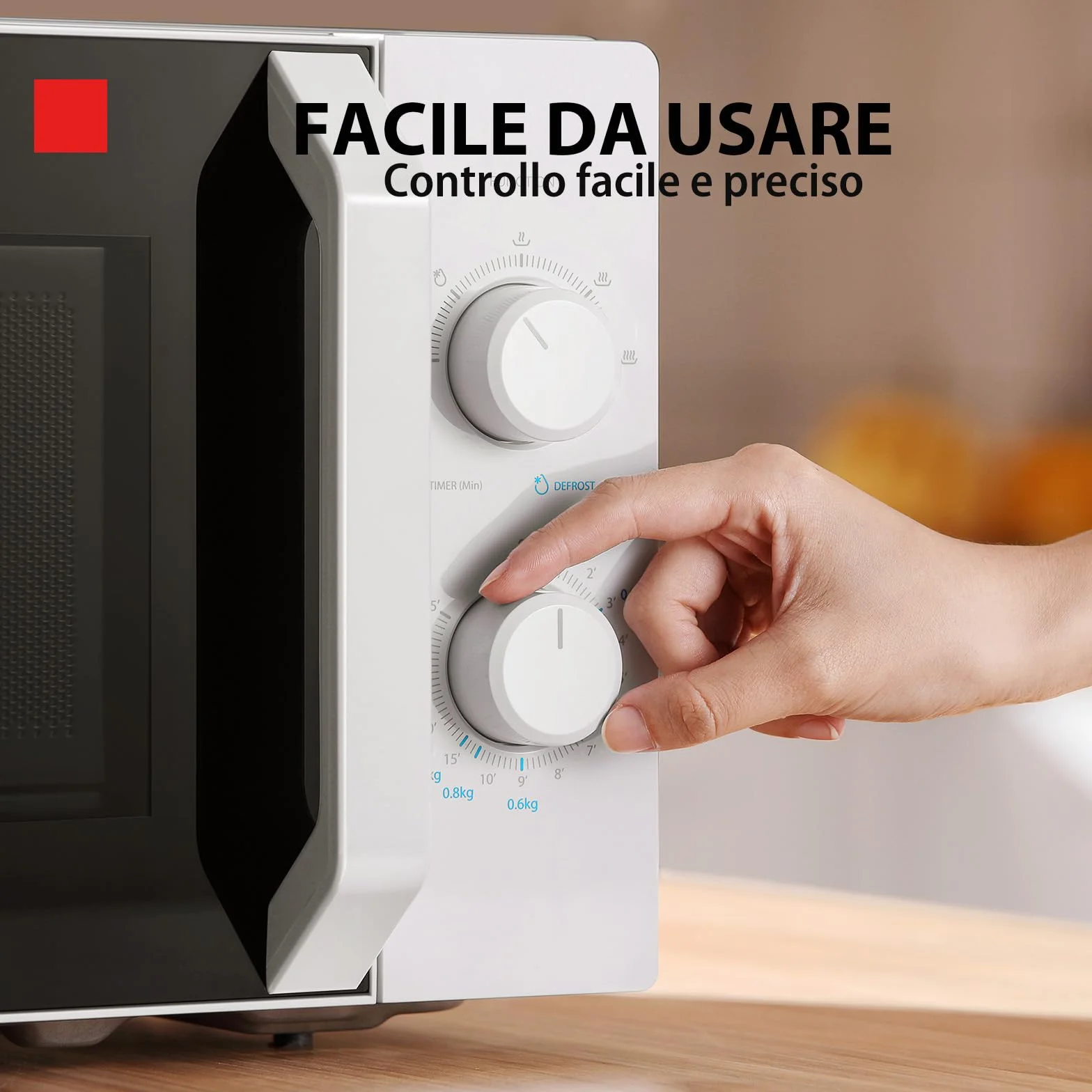 Toshiba MW2-MM20P(WH) standardowe kuchenki mikrofalowe, 20 l, 800 W, 5 poziomów mocy z praktyczną funkcją rozmrażania, oświetlenie wewnętrzne LED/białe