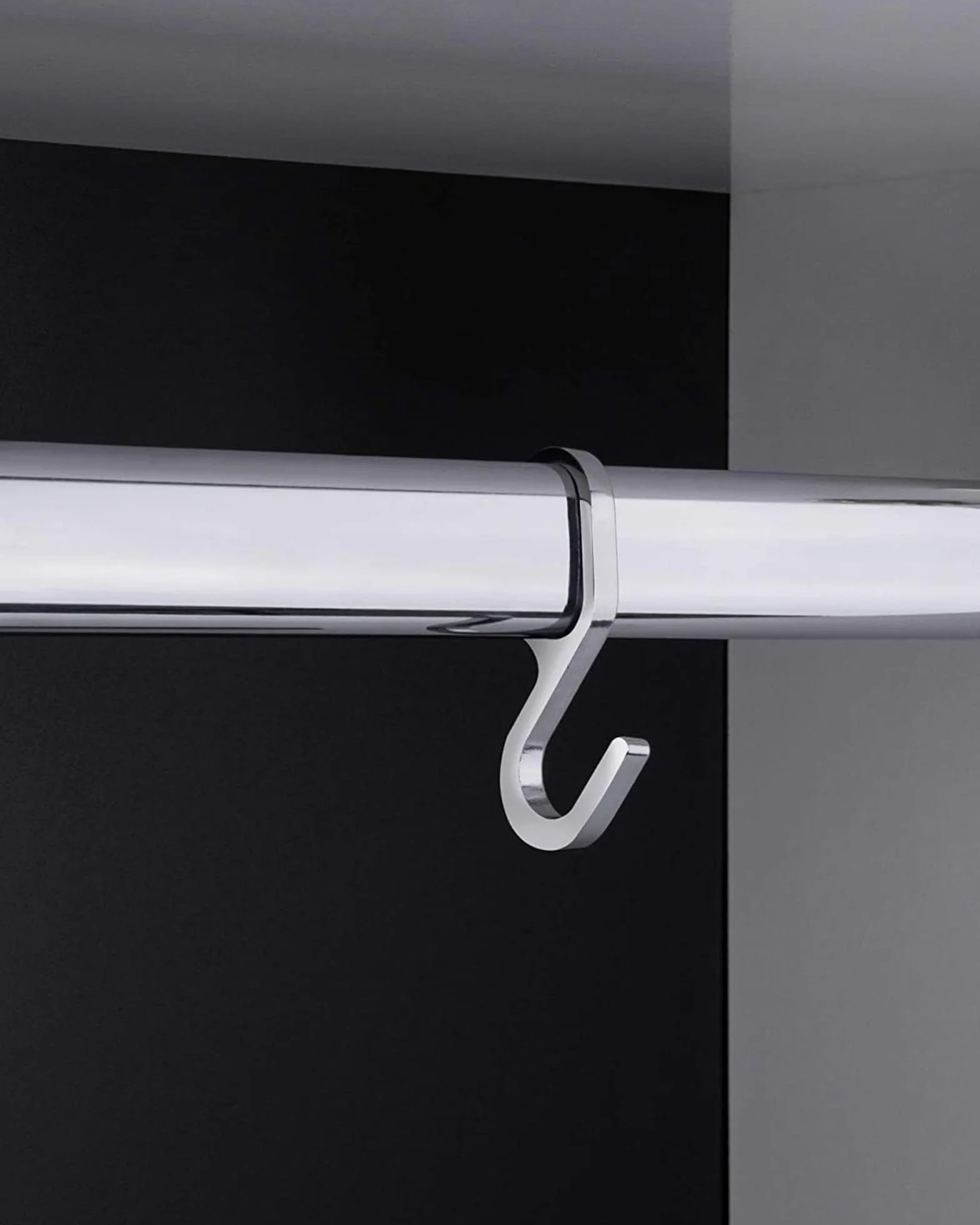 Gedotec Metalowe owalne haczyki do zawieszania drążka do szafy – 10 sztuk – 30 x 15 mm – chromowane – praktyczna funkcja haczyków do zawieszania – srebrny owalny haczyk do szafy na ubrania – haczyki