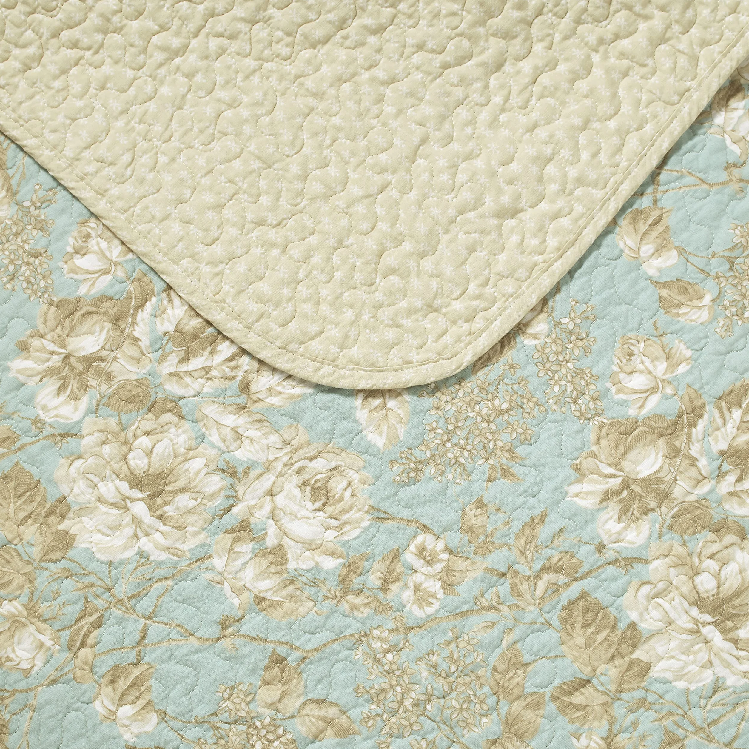 Laura Ashley | Zestaw kołder - ultramiękka pościel całoroczna, dwustronna stylowa narzuta z pasującą poszewką, bawełna, spokojna, królowa