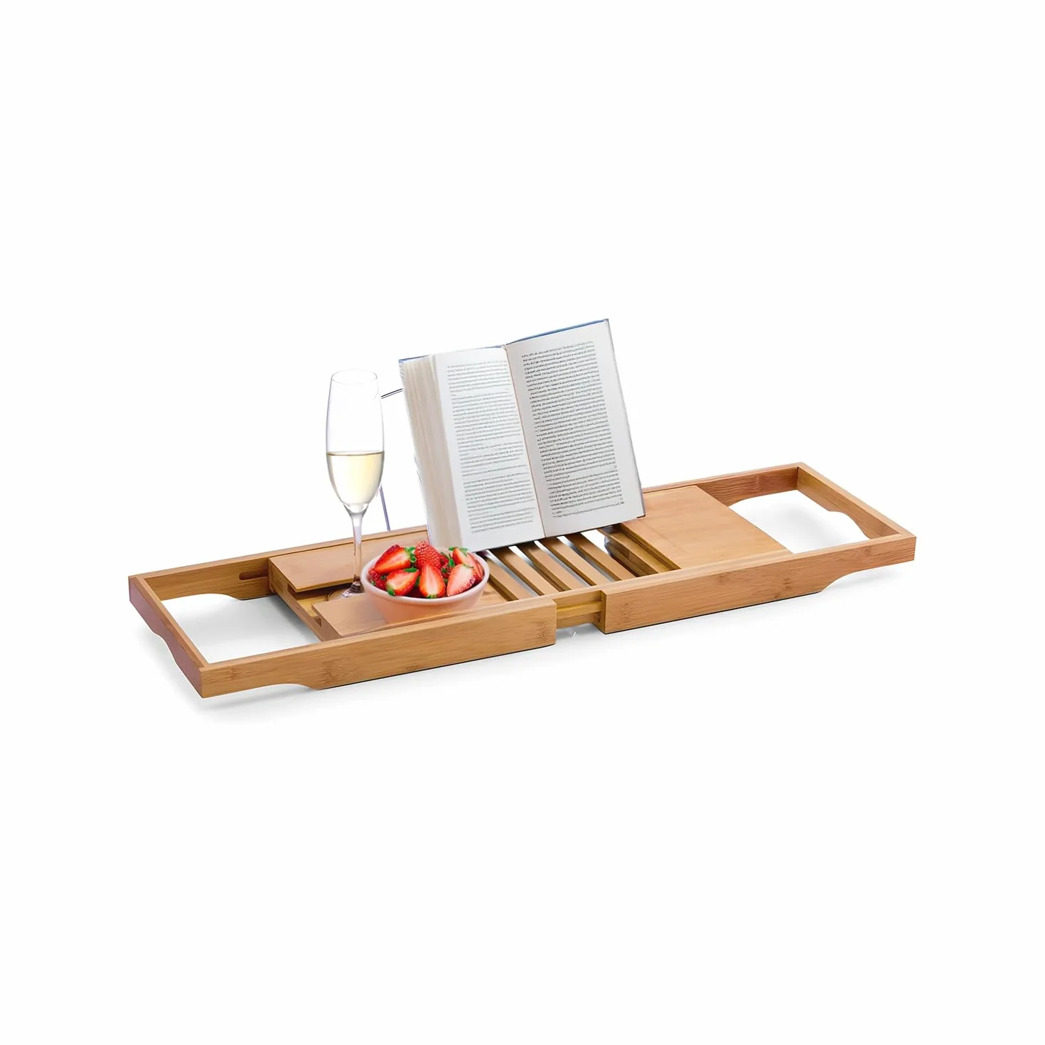 Avilia Wysuwana bambusowa taca do wanny 105 x 22 x 4 cm