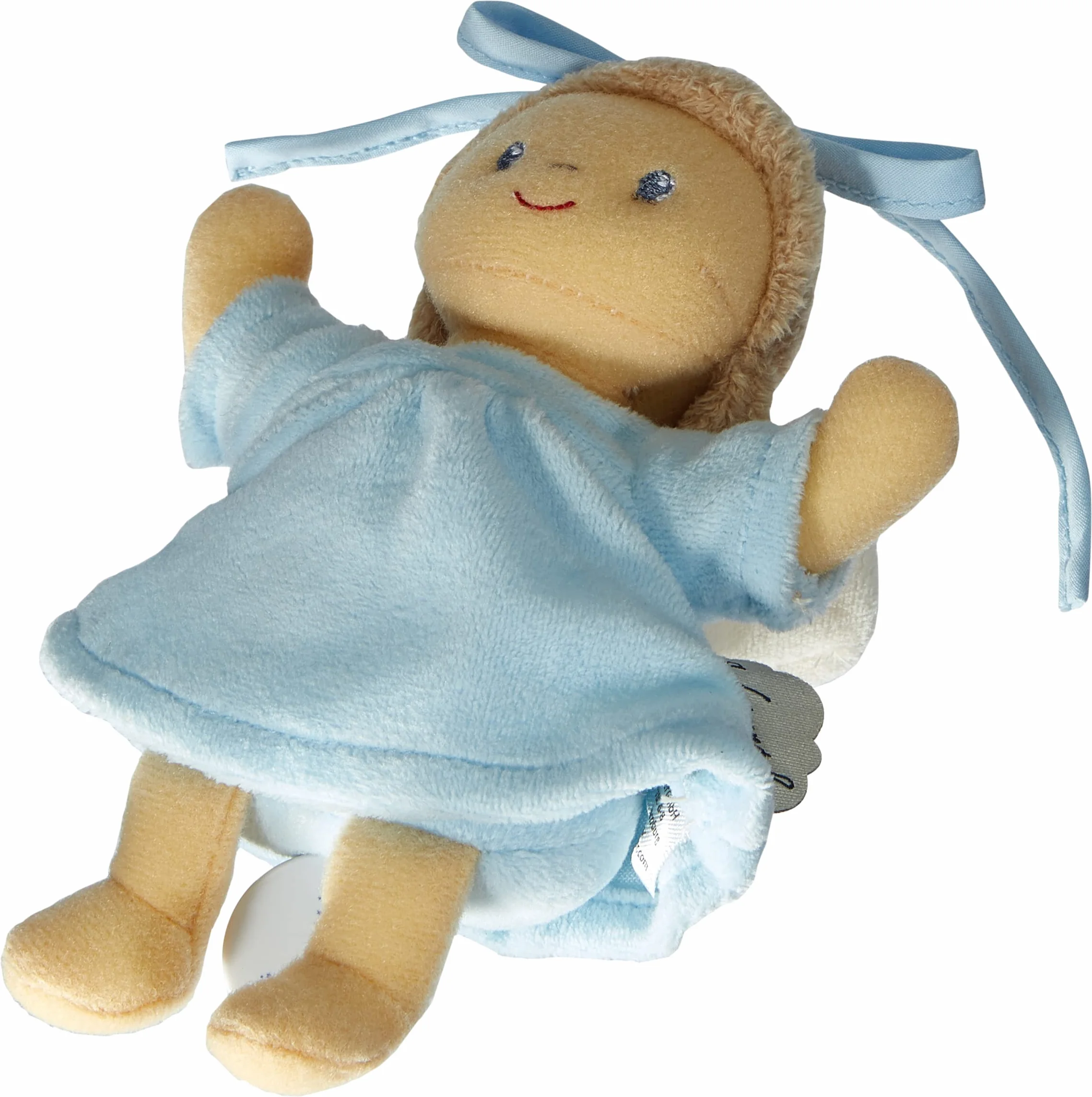 Sterntaler Mini pozytywka Anioł Stróż, zintegrowana zabawka, rozmiar: 17 cm, niebieski