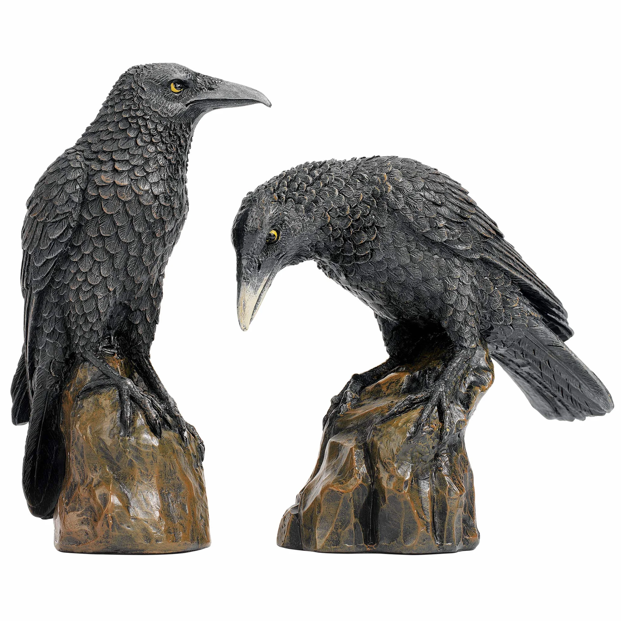 Design Toscano CL6170 Mystic Night Raven gotyckie statuetki 15 cm zestaw żywica poliestrowa
