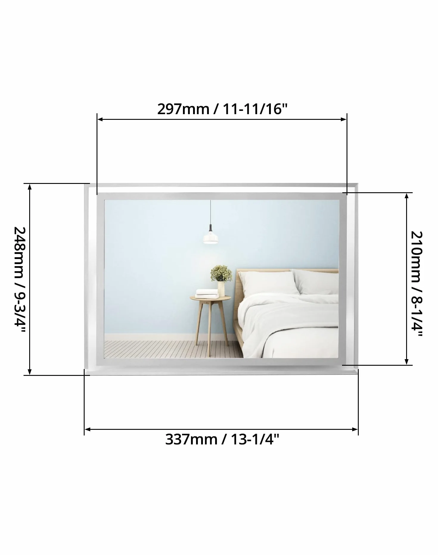 QWORK 4 sztuki A4 szklane ramki do zdjęć 21x29.7cm
