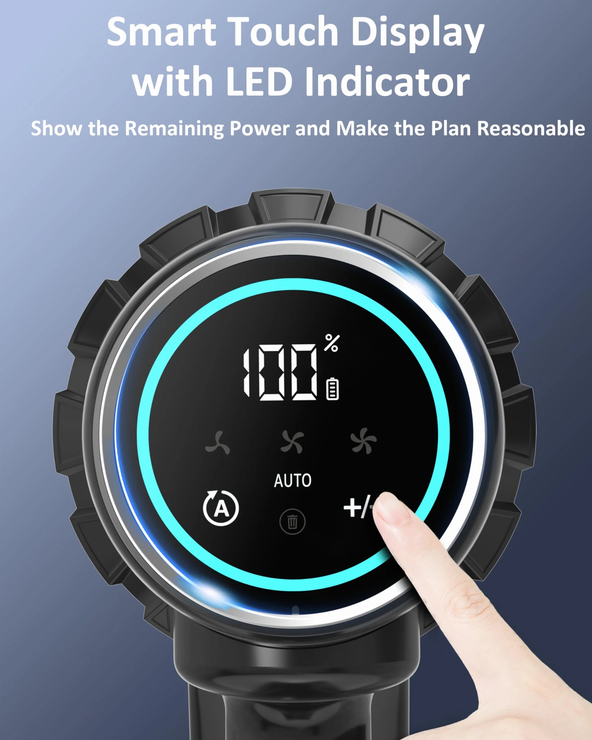 PRETTYCARE Akumulatorowy Odkurzacz Bezprzewodowy, 45 kPA/560 W, Bardzo Cichy Z Wyświetlaczem LED/Szczotką Zapobiegającą Splątaniu, 60 Min Automatyczny Pionowy Do Sierści