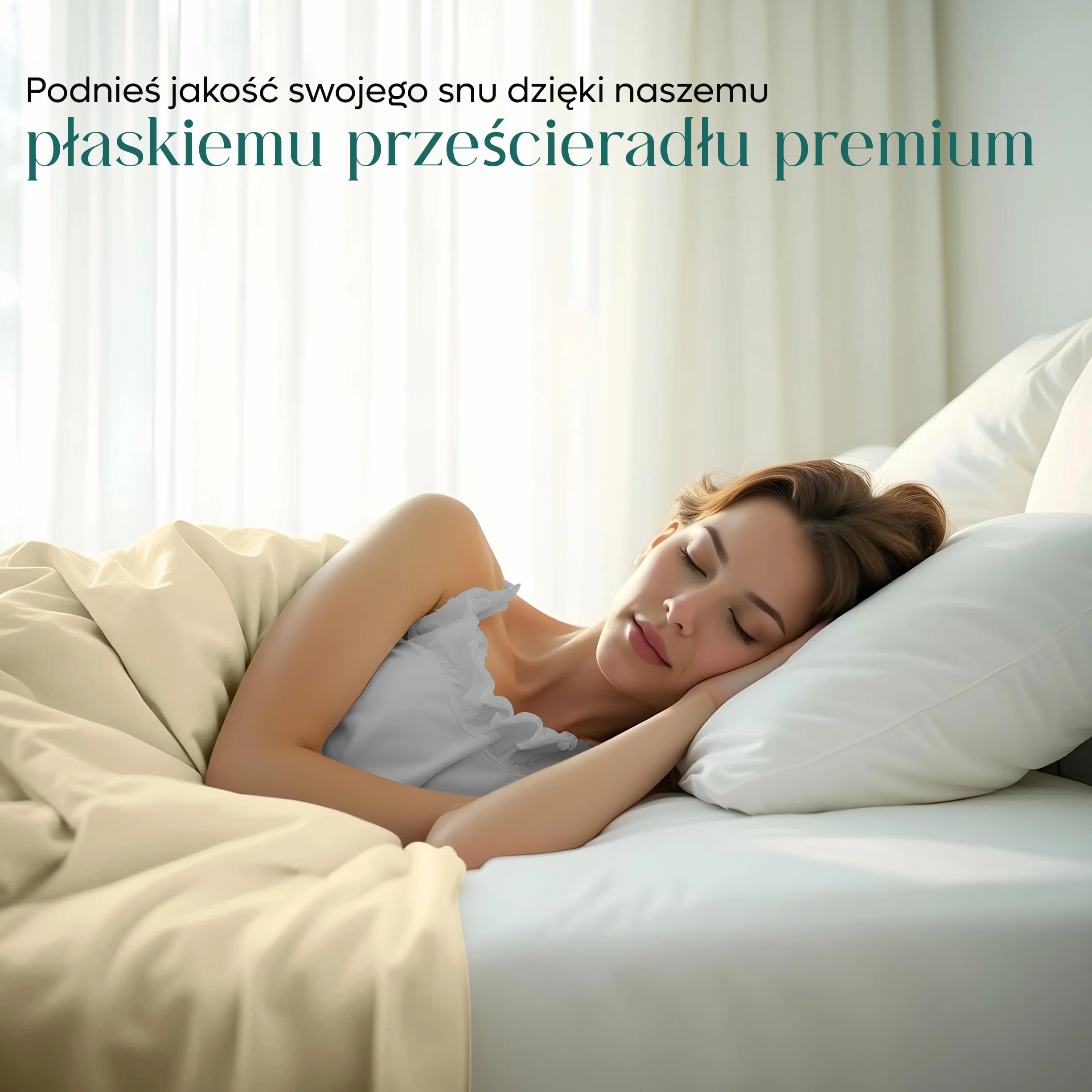 Utopia Bedding Płaskie Prześcieradło Podwójne 225 x 255 cm Beige Brushed Microfiber