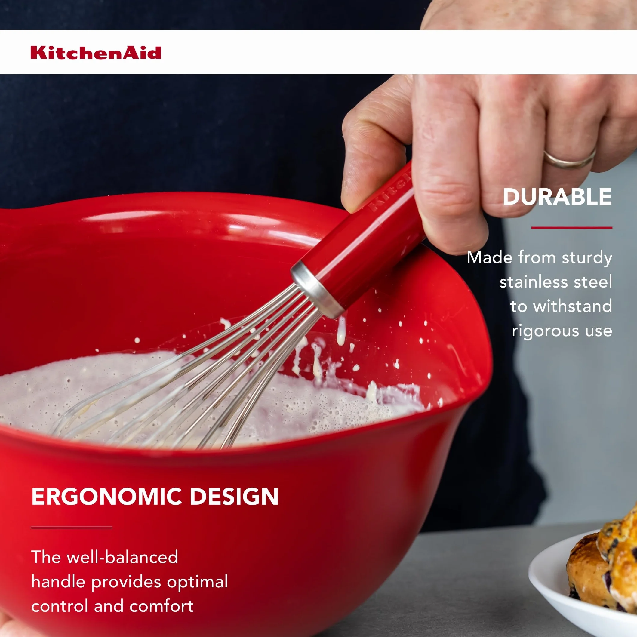 KitchenAid Uniwersalny 2-częściowy zestaw do pieczenia - Empire Red