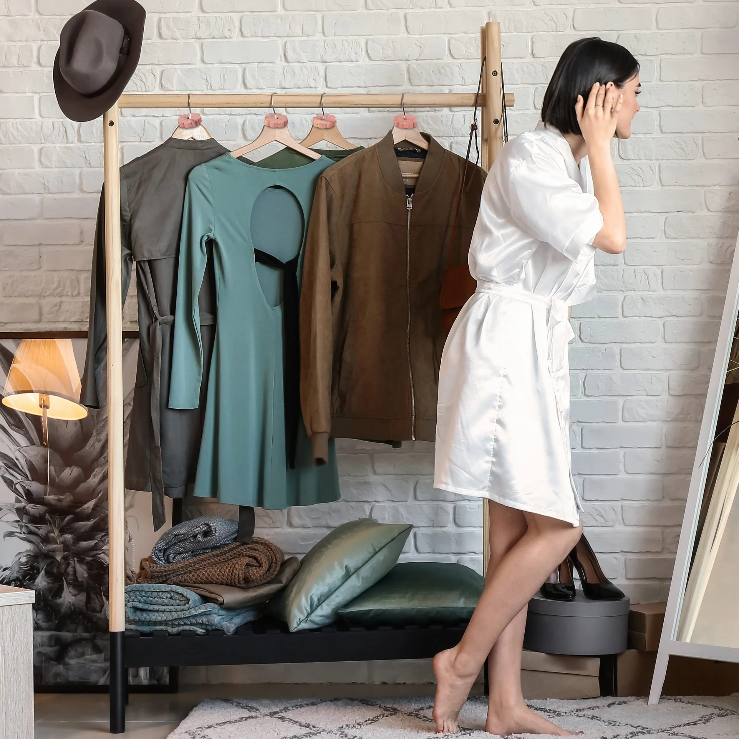 Relaxdays Ochrona przed molami, drewno cedrowe, 20 sztuk, do szafy na ubrania, długotrwała ochrona, środek przeciw molom odzieżowym, naturalny