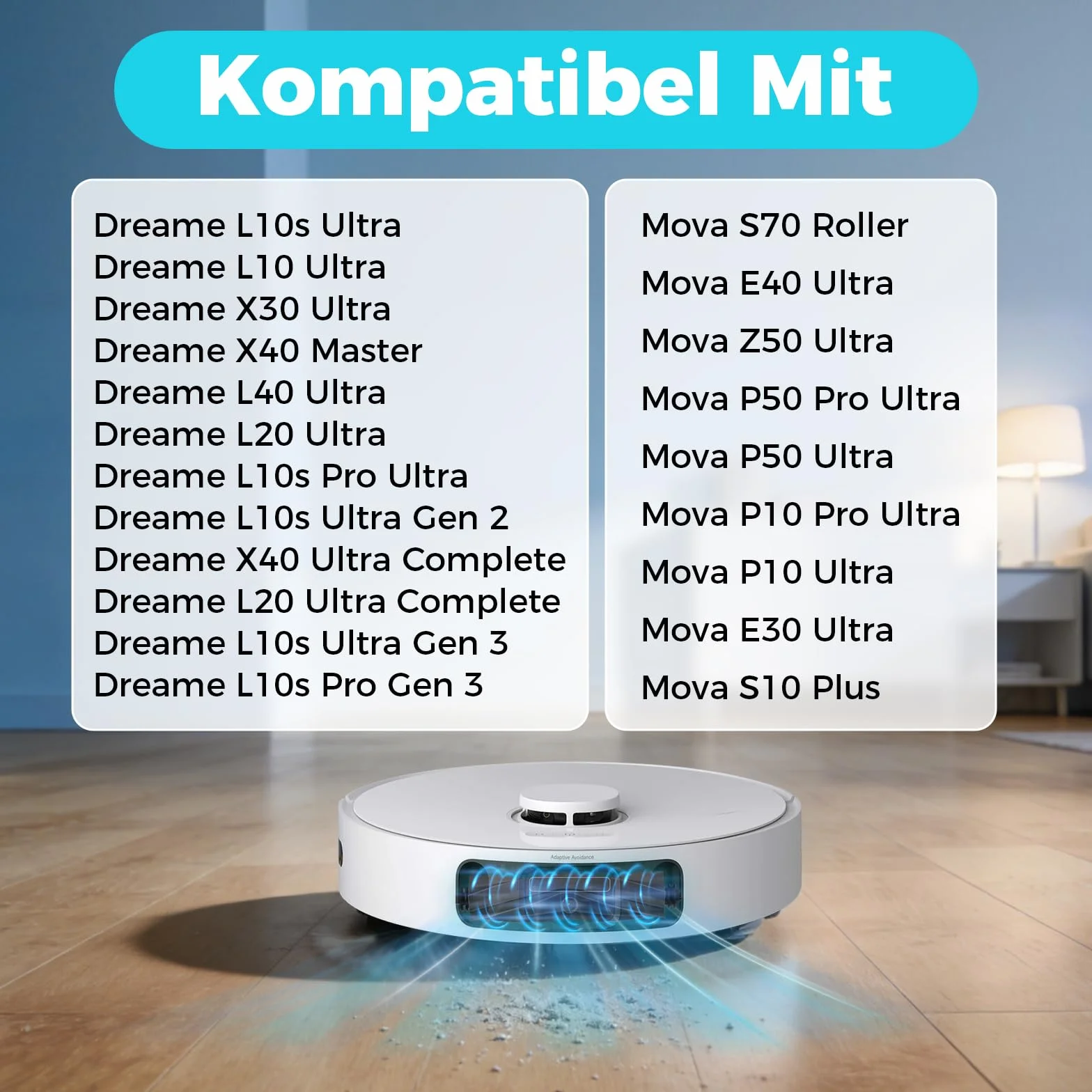 Szczotka TriCut do odkurzaczy Dreame L10s Ultra Gen 2, Gen 3, X40 Ultra, L40 Ultra, L10s Pro Ultra, L20 Ultra, X30 Ultra, X40 Master, L40 Ultra AE