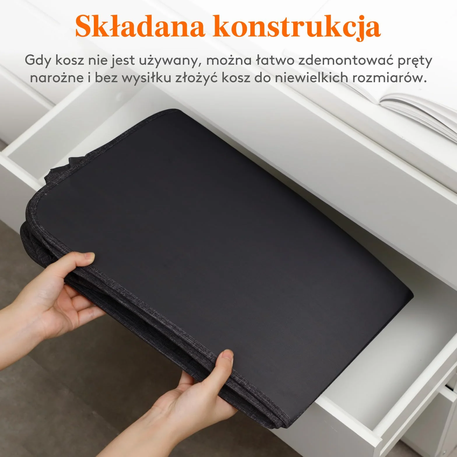 Lifewit 180L kosz na pranie 3 sekcje, bardzo duży kosz na pranie z pokrywą, kosz na brudne ubrania z uchwytem, podzielony organizer na pranie z 3 wyjmowanymi workami na pranie, Ciemnoszary