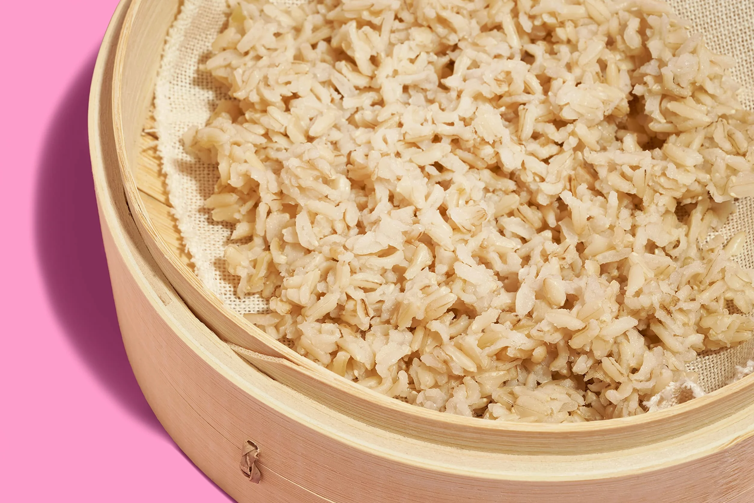 Reishunger Tradycyjny bambusowy parowar dla 4 osób (Ø 25 cm, 2 poziomy) do ryżu, deserów, warzyw, ryb i mięsa – urządzenie do przygotowywania dumpling Maker w zestawie z 2 bawełnianymi ściereczkami