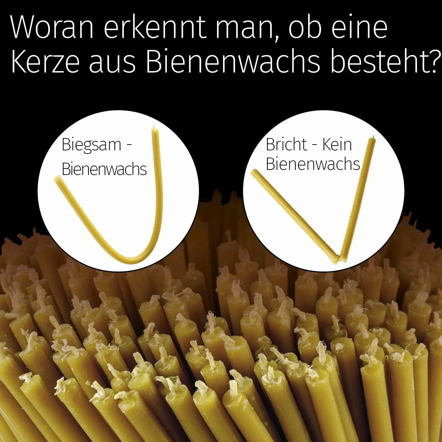 Świece stożkowe z wosku pszczelego Danilovo N60 20,5 cm Ø 6,6 mm