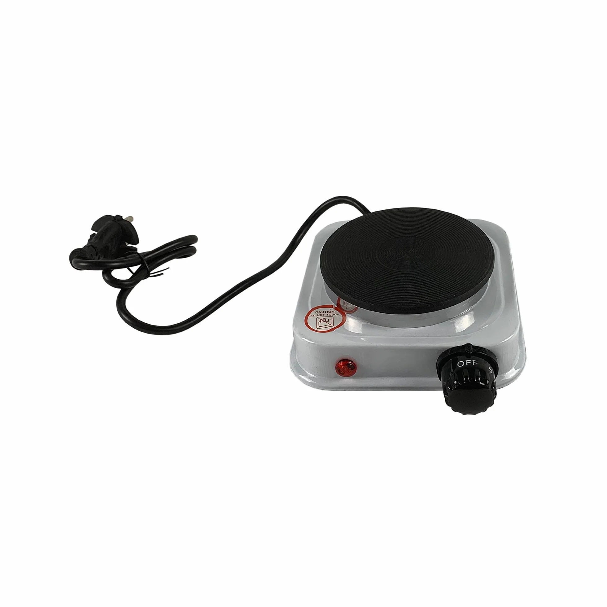 Mini Kuchenka Elektryczna 500W Żeliwa Płyta Podróży Camping 108 mm