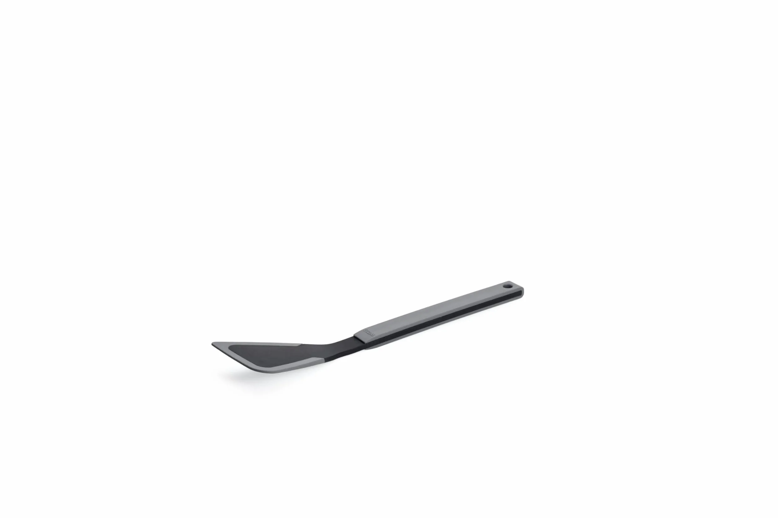 Woll Cook-It łopatka kuchenna z cienką, elastyczną silikonową wargą, 7 cm szerokości, 31,5 cm długości, szara, odporna na temperaturę do 220°, nadaje się do mycia w zmywarce