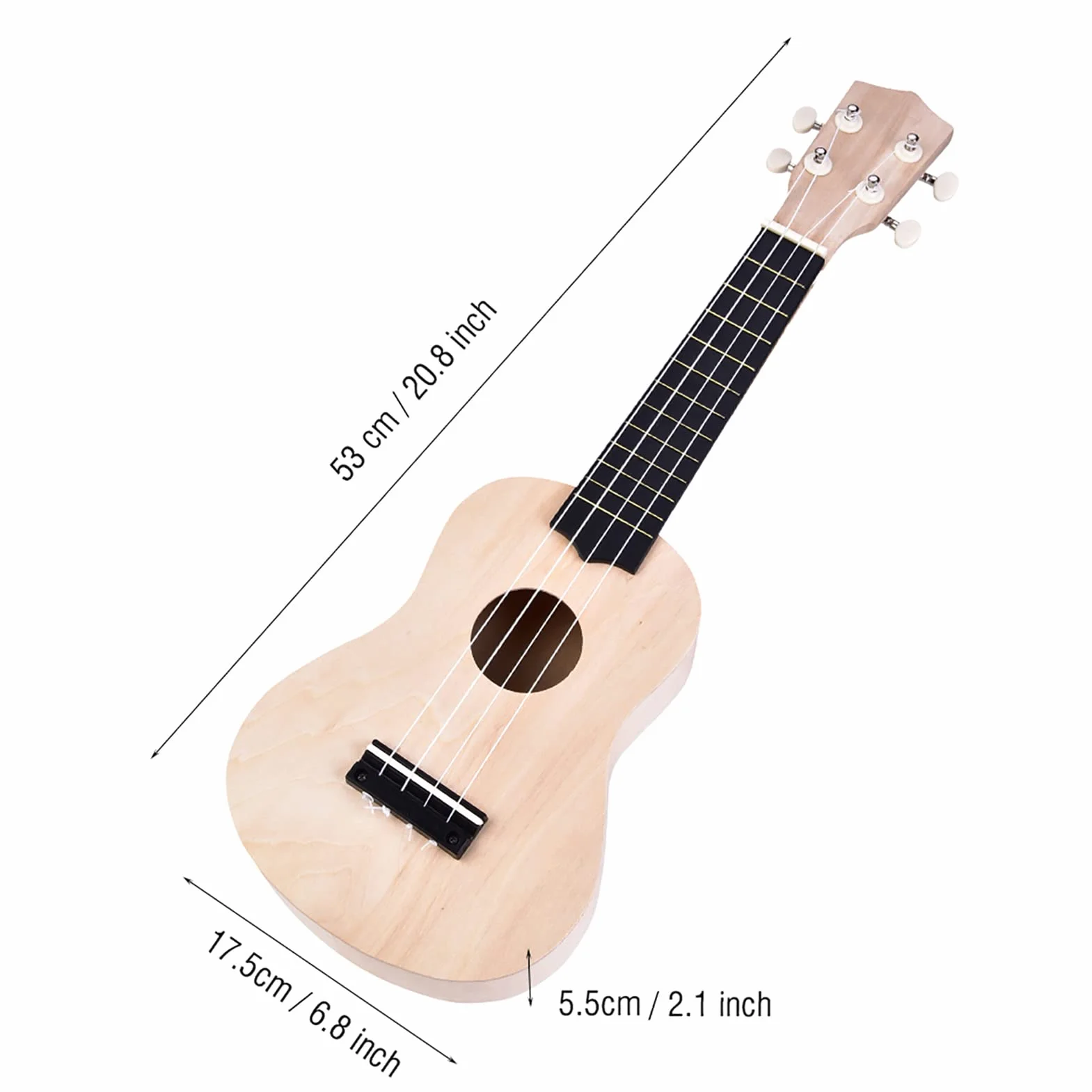 4-strunowy Zestaw do Ukulele DIY Lipa Buduj Własny Instrumenty Muzyczne Akcesoria dla Początkujących Dzieci
