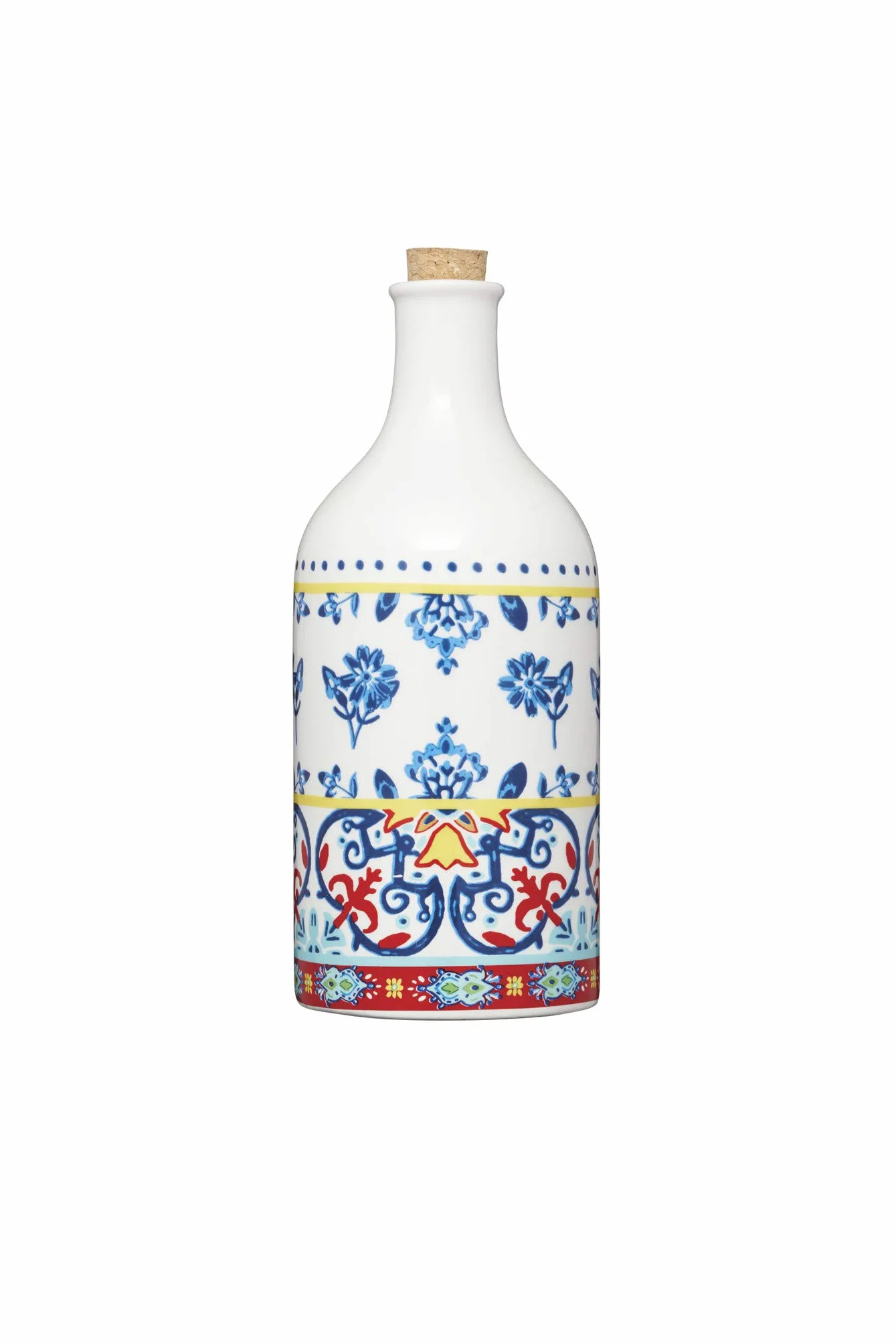 KitchenCraft World of Flavours zestaw butelek na ocet i olej, ceramiczny, wielokolorowy, 500 ml