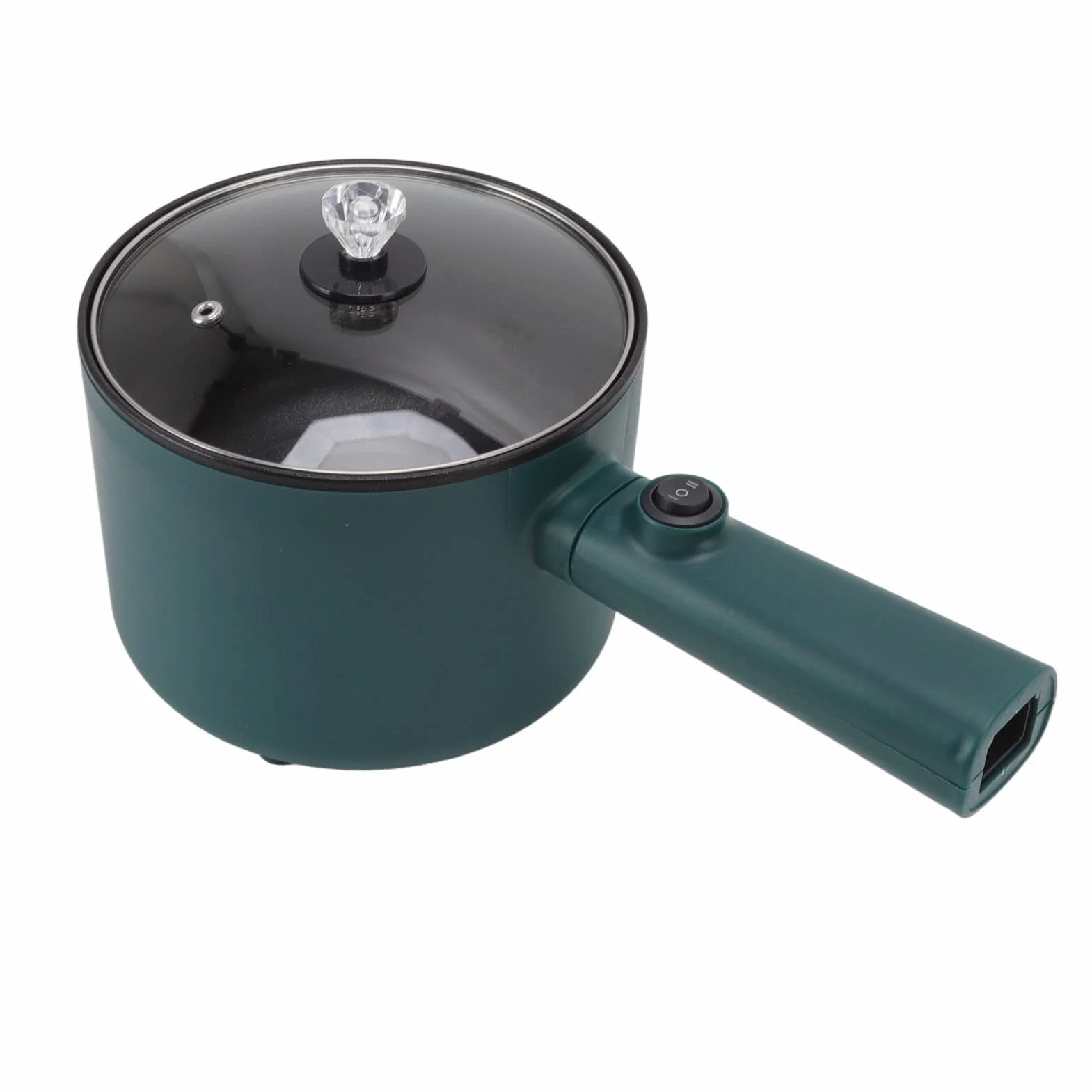 Hotpot Elektryczny Garnek do Gotowania, 1.8L Multicooker z D?ug? R?czk? i Pokrywk?, 180W, do Makaronu i Potraw, Idealny dla Student¨®w, 220V