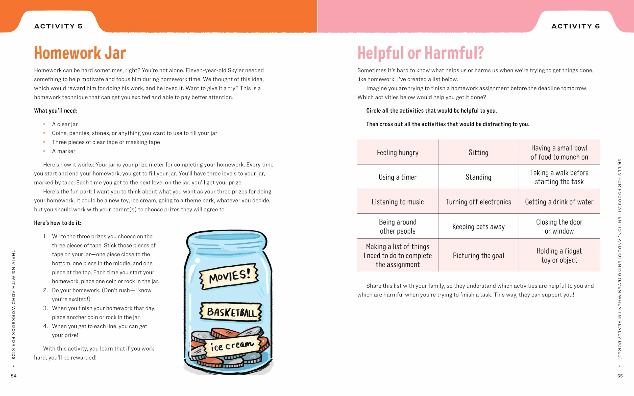 Thriving with ADHD Workbook for Kids: 60 Fun Activities to Help Children Self-Regulate, Focus, and Succeed