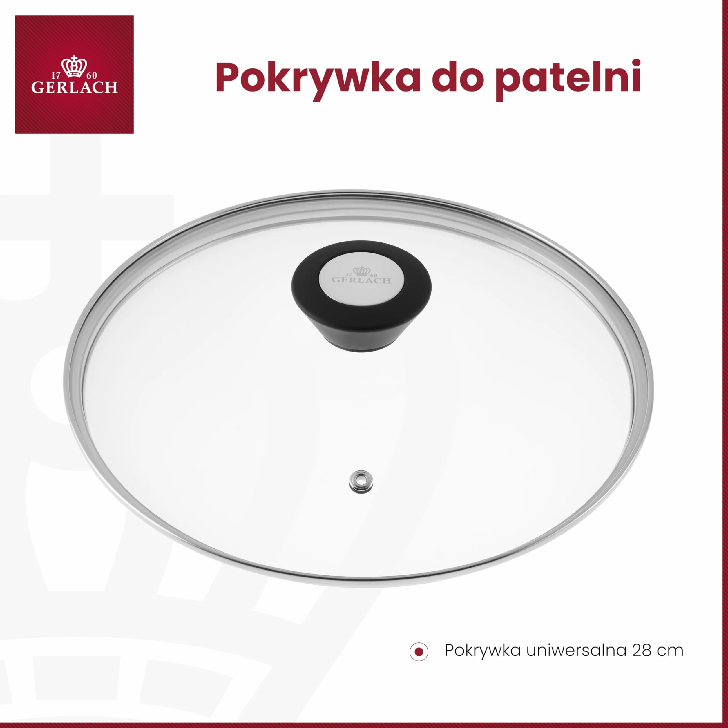 Gerlach Pokrywka Uniwersalna Do Patelni 28 Cm ,Nk399